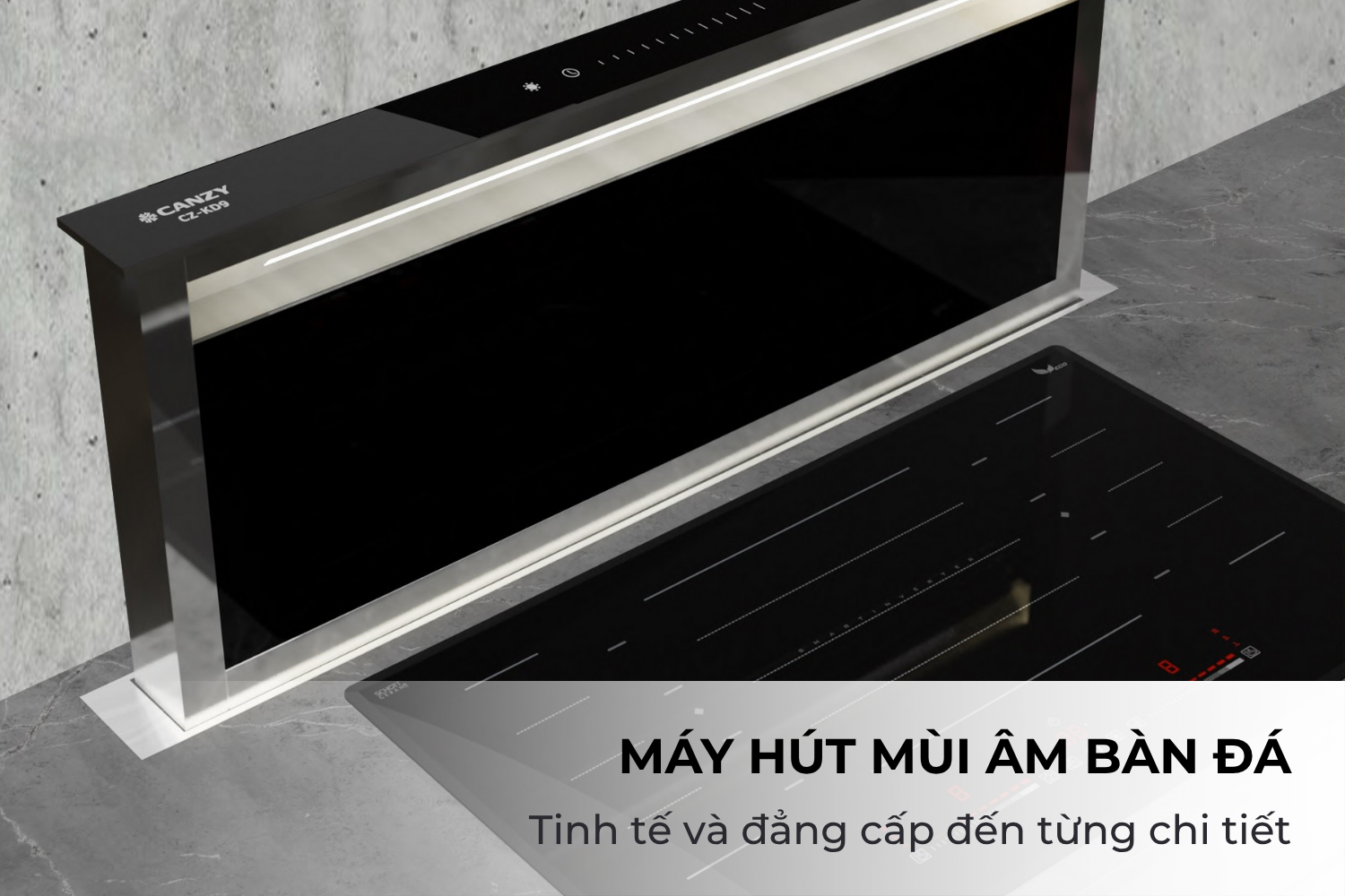 Máy Hút Mùi Âm Bàn Canzy CZ KD9