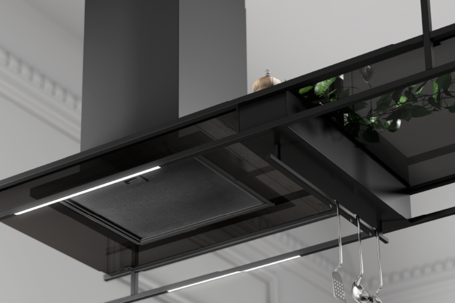 Máy hút mùi đảo Malloca INDUST K140B