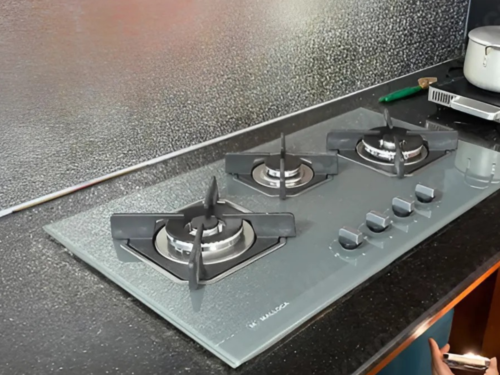 Bếp Gas Malloca AS 9603DG -  Bếp Âm 03 Vùng Nấu