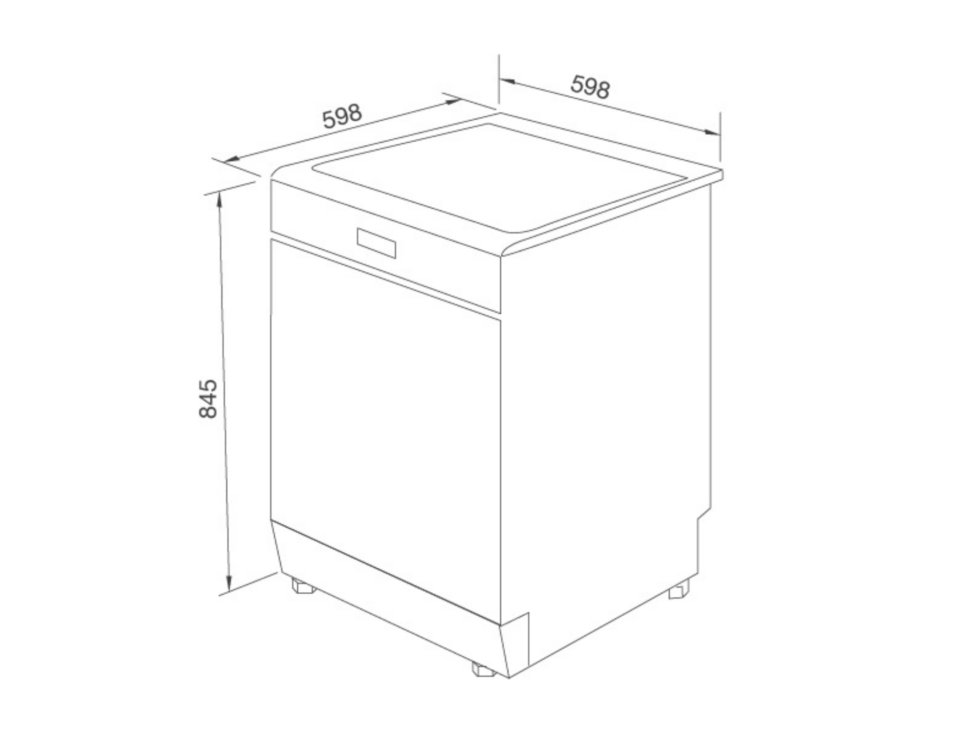 Máy Rửa Chén Độc Lập Malloca MDW14-BS10TFT