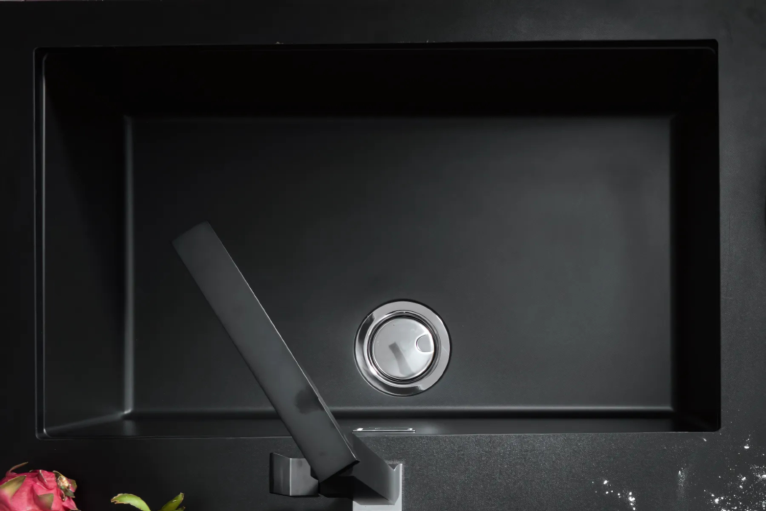 Chậu Rửa Bát 1 Hố Bằng Đá Granite Malloca ZEN K-13040 | Màu Đen