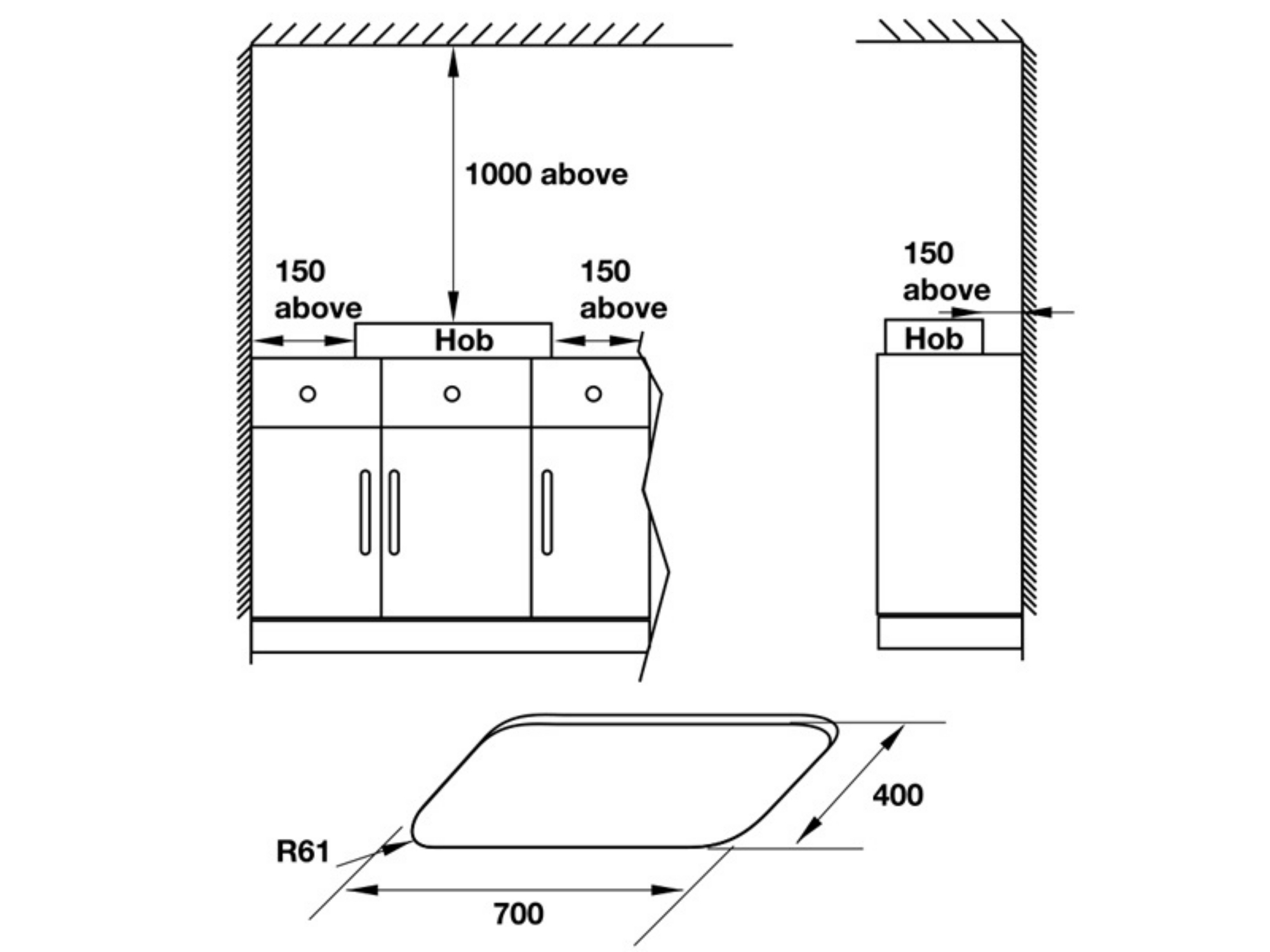 Bếp Gas Đôi Hafele HC-G802B - Bếp Gas Âm 02 Vùng Nấu