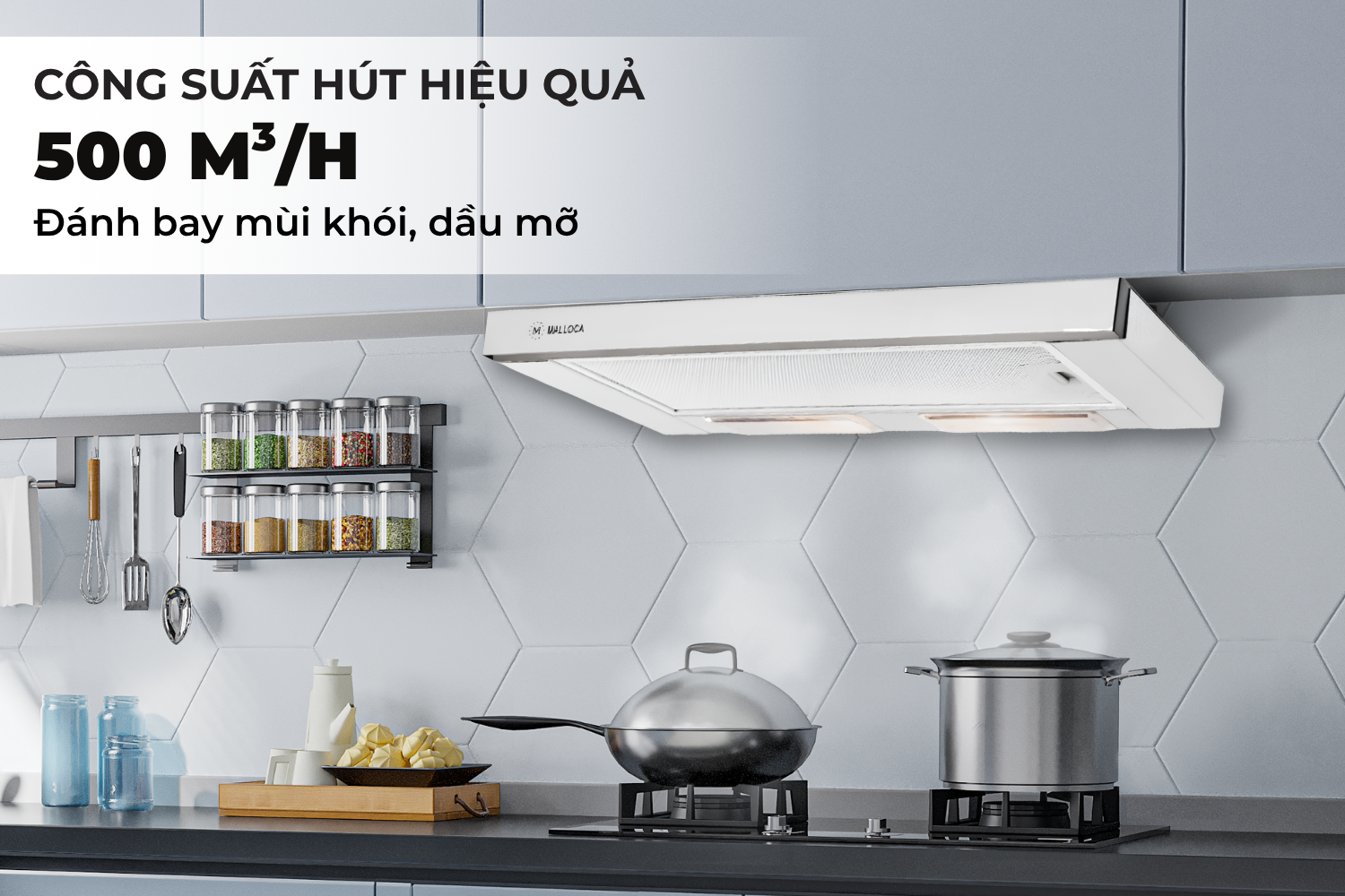 Máy hút mùi âm tủ Malloca K1507 | 70 cm