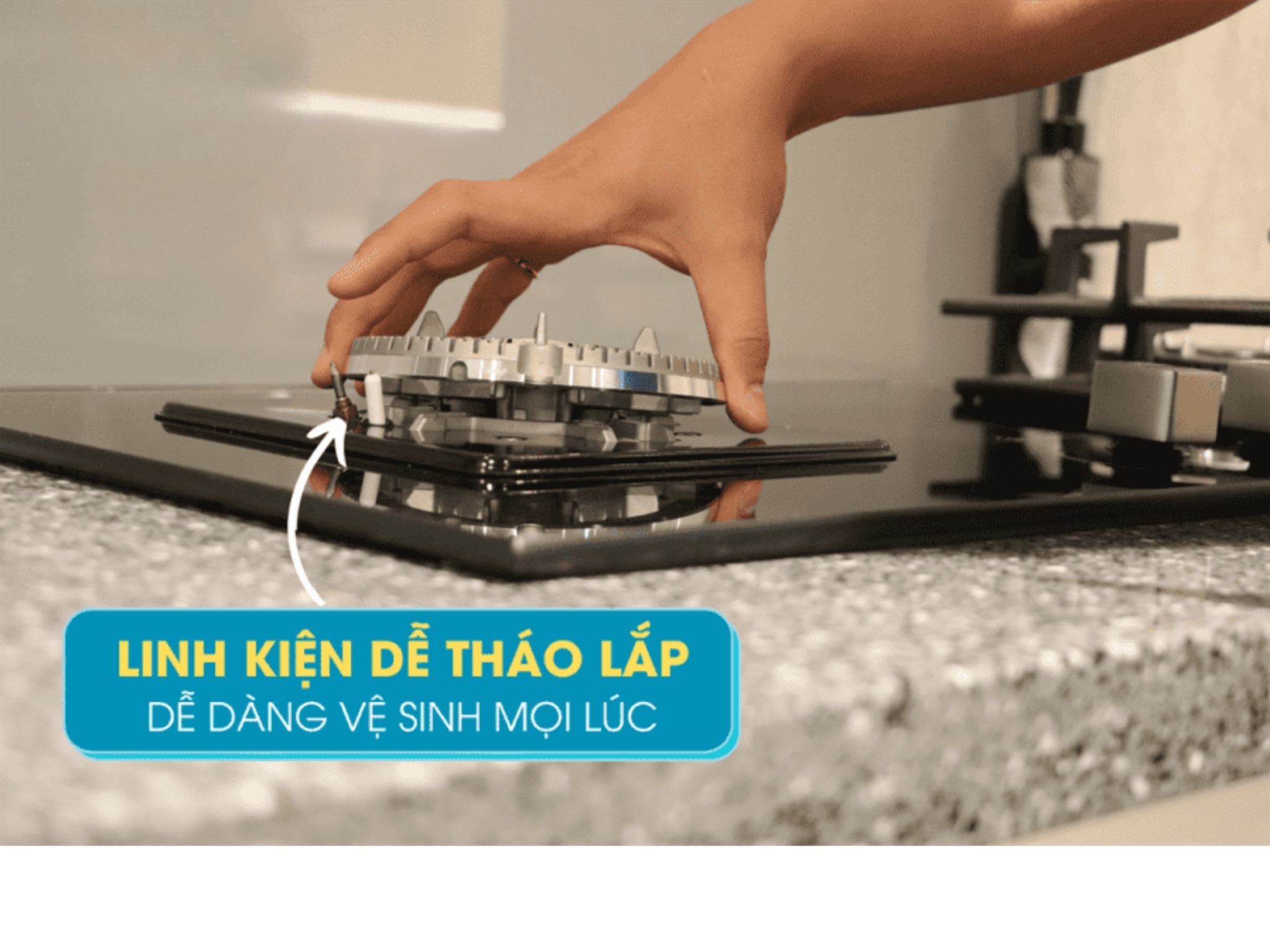 Bếp Gas Đôi Malloca AS 9502B (Màu Đen) - Bếp Lắp Âm 02 Vùng Nấu