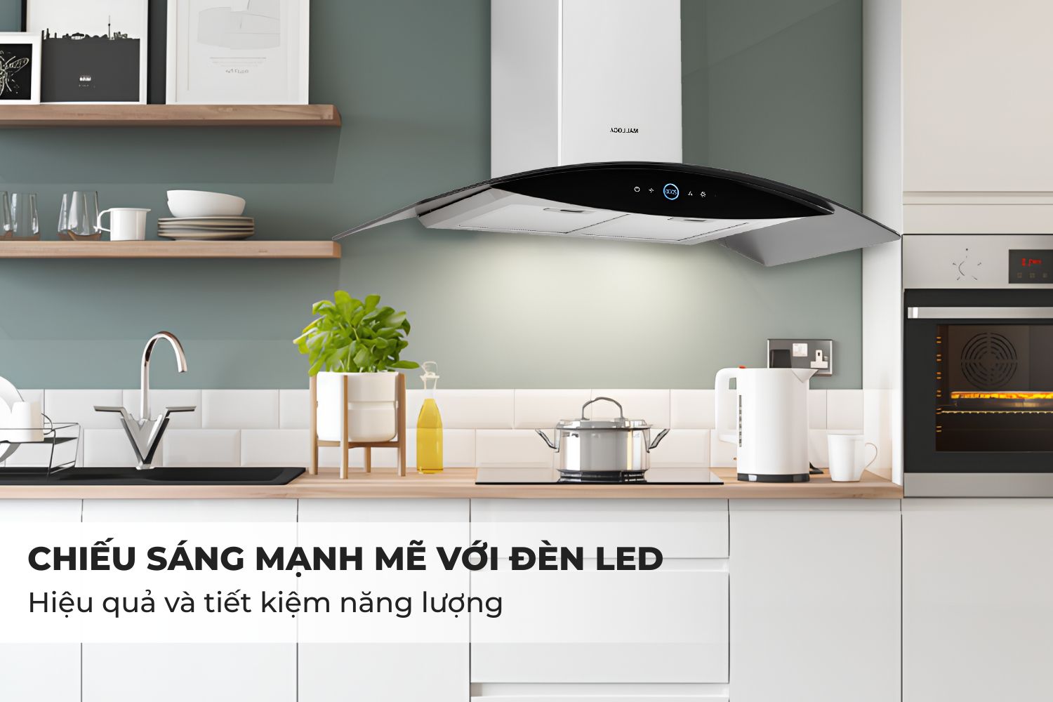 Máy hút mùi áp tường Malloca MC 9018HS