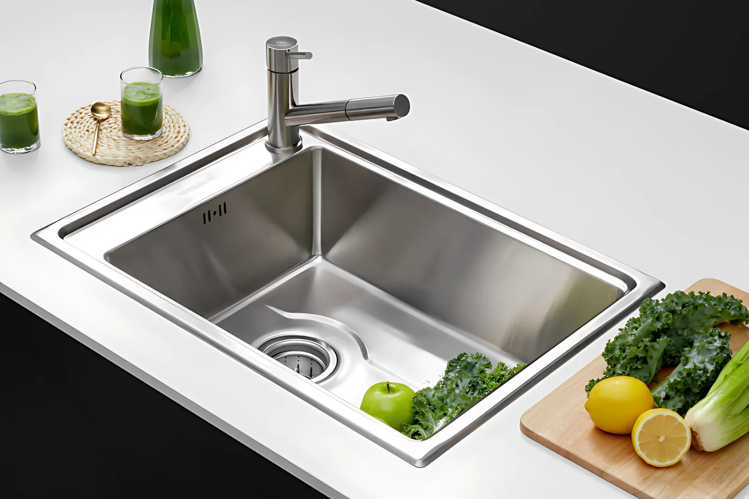 Chậu Rửa Bát 1 Hố Inox 304 Malloca MS 5066W