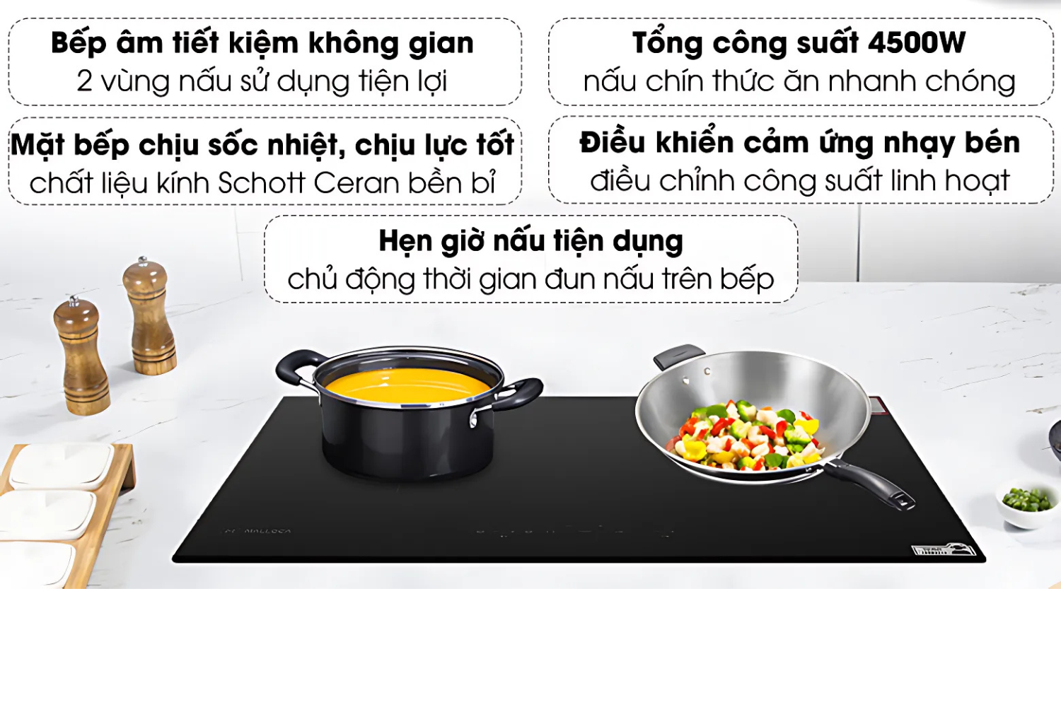 Bếp điện từ Malloca MIR 772