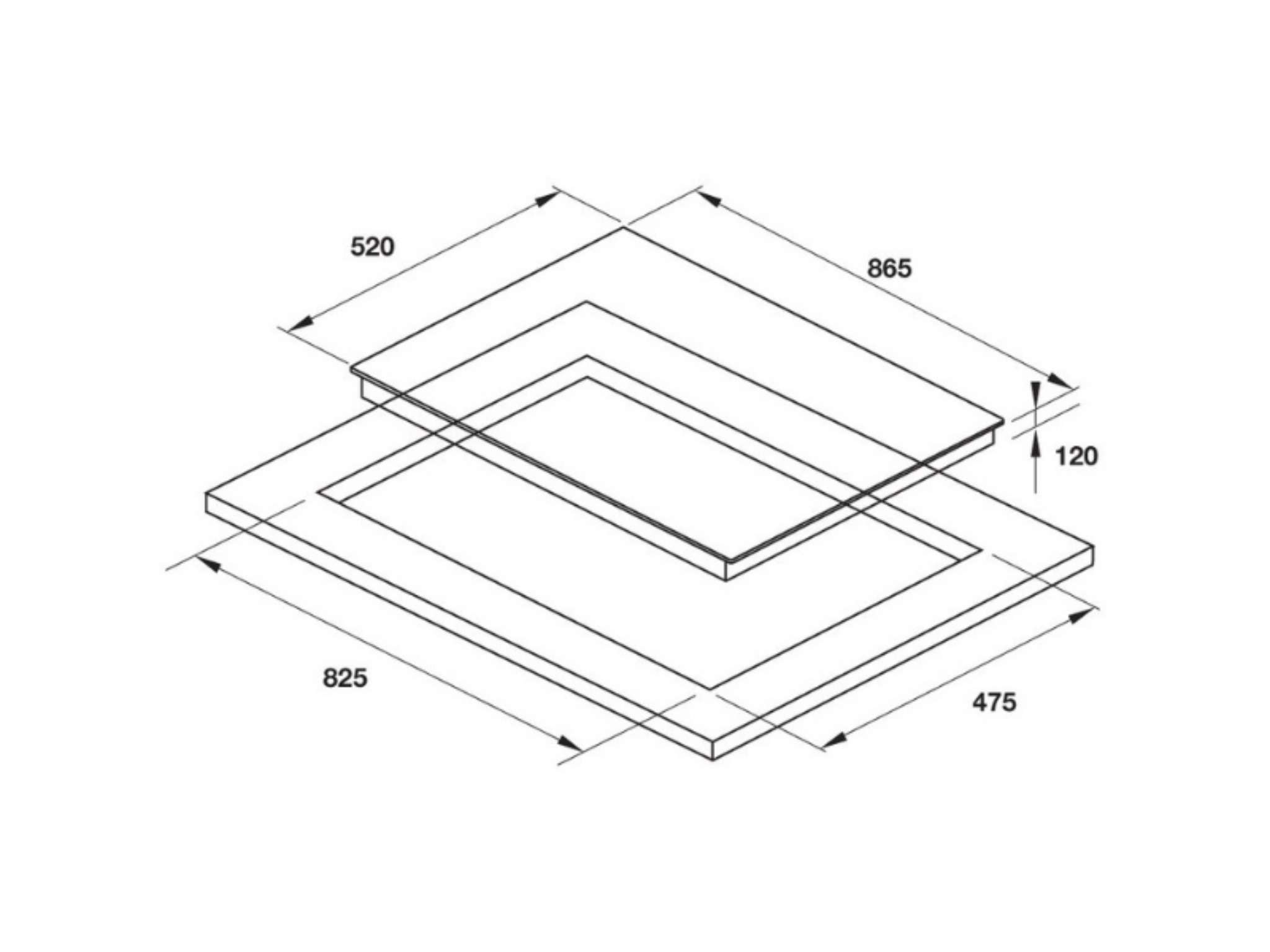 Bếp Gas Hafele HC-G863A - Bếp Lắp Âm 03 Vùng Nấu