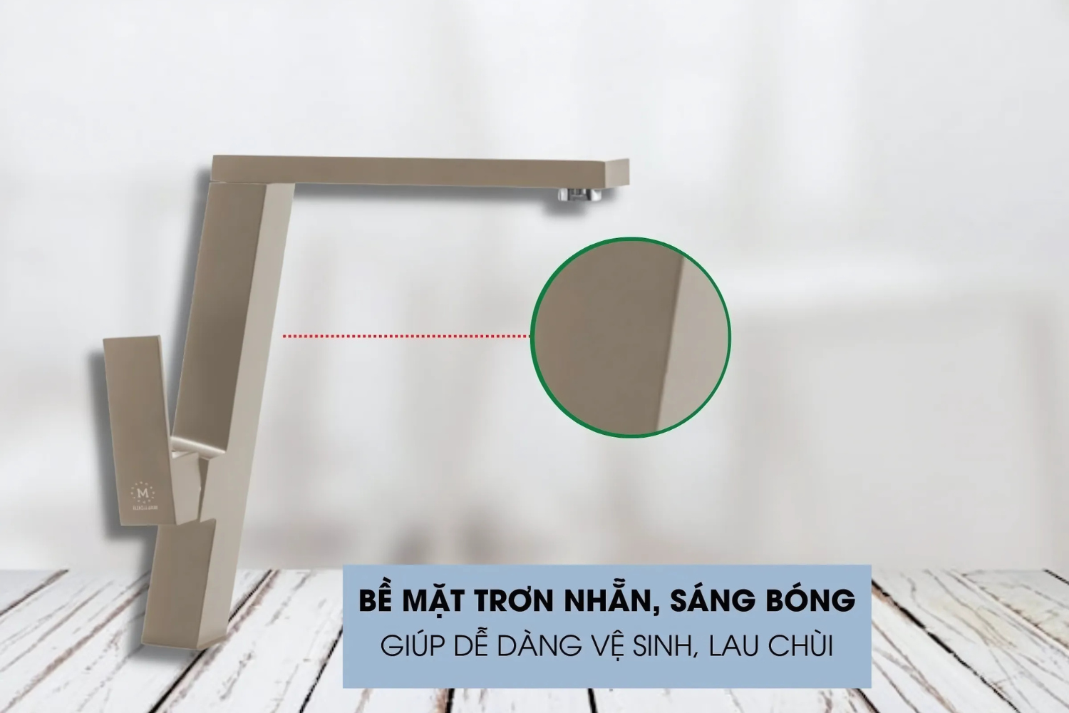 Vòi Rửa Bát Nóng Lạnh Malloca K131BR | Đồng Thau Sơn Giả Đá, Màu Đất