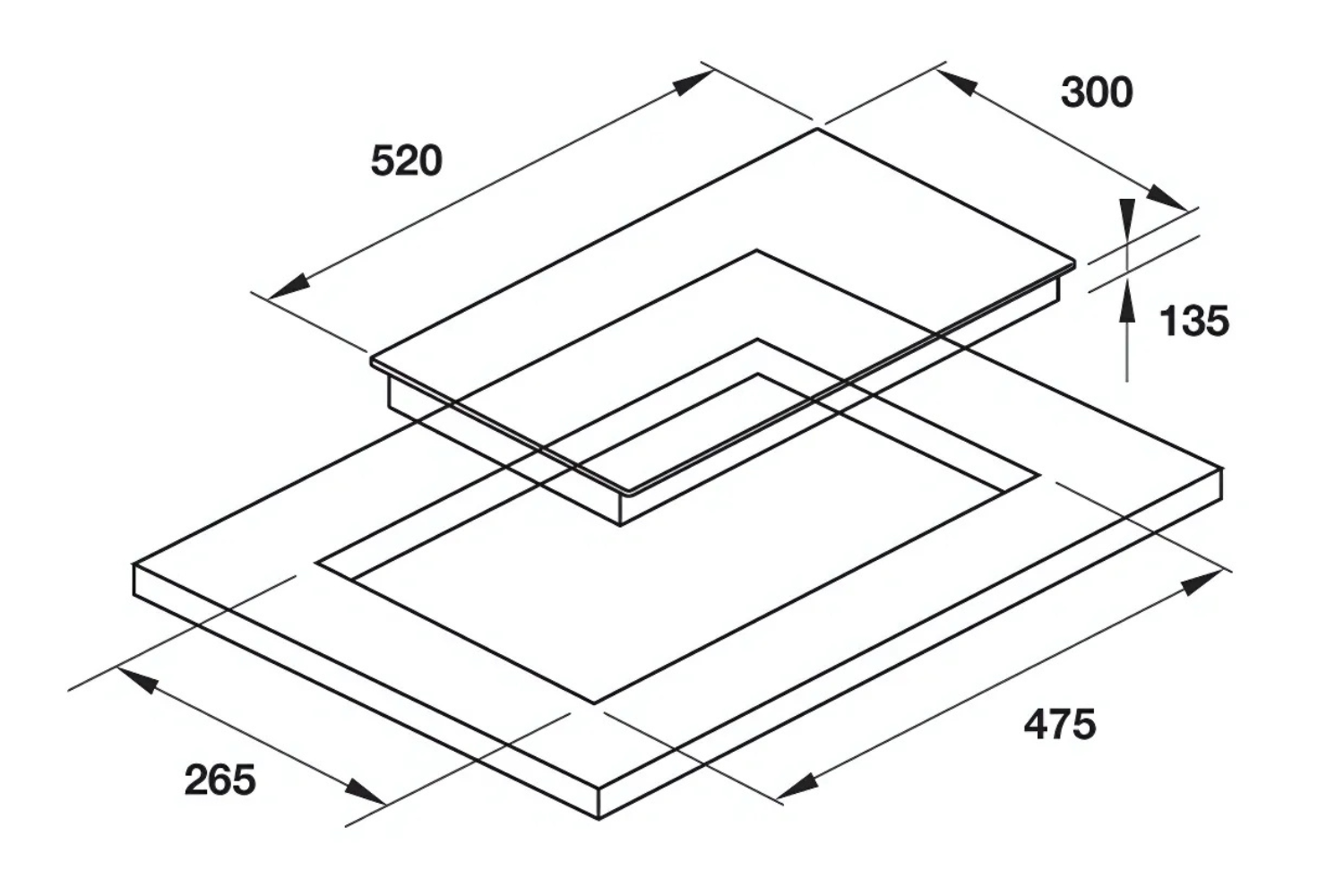 Bếp Gas Đơn Domino Hafele HC-G301B - Bếp Âm 01 Vùng Nấu