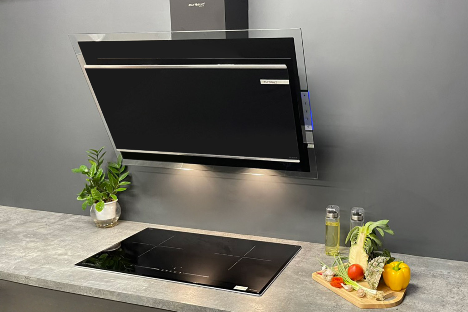 Hút mùi gắn tường Eurosun EH-90CN78B | 90 cm