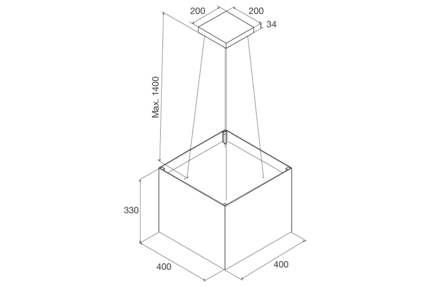 Máy hút khói, khử mùi CONCRETE K-400