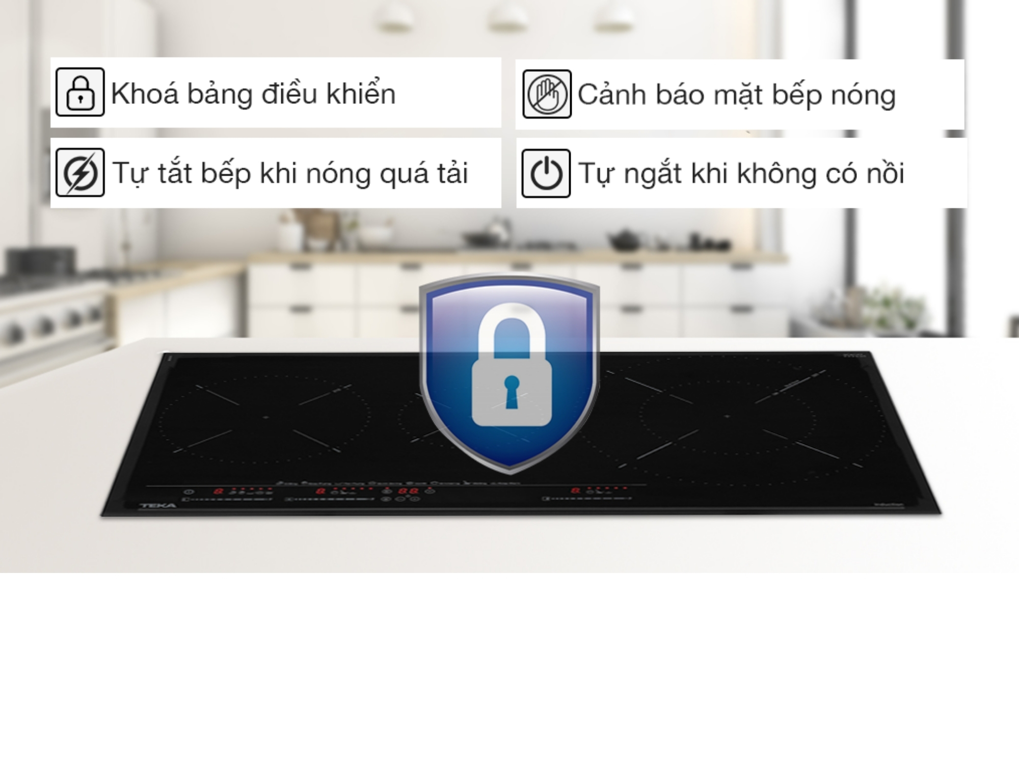Bếp Từ Teka IZC 83620 MST BK | Lắp Âm 3 Vùng Nấu