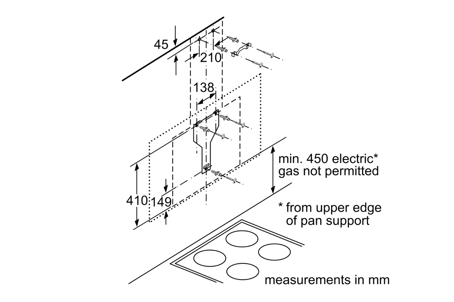 Máy Hút Mùi Bosch DWF97RV60B Series 8 | Home Connect