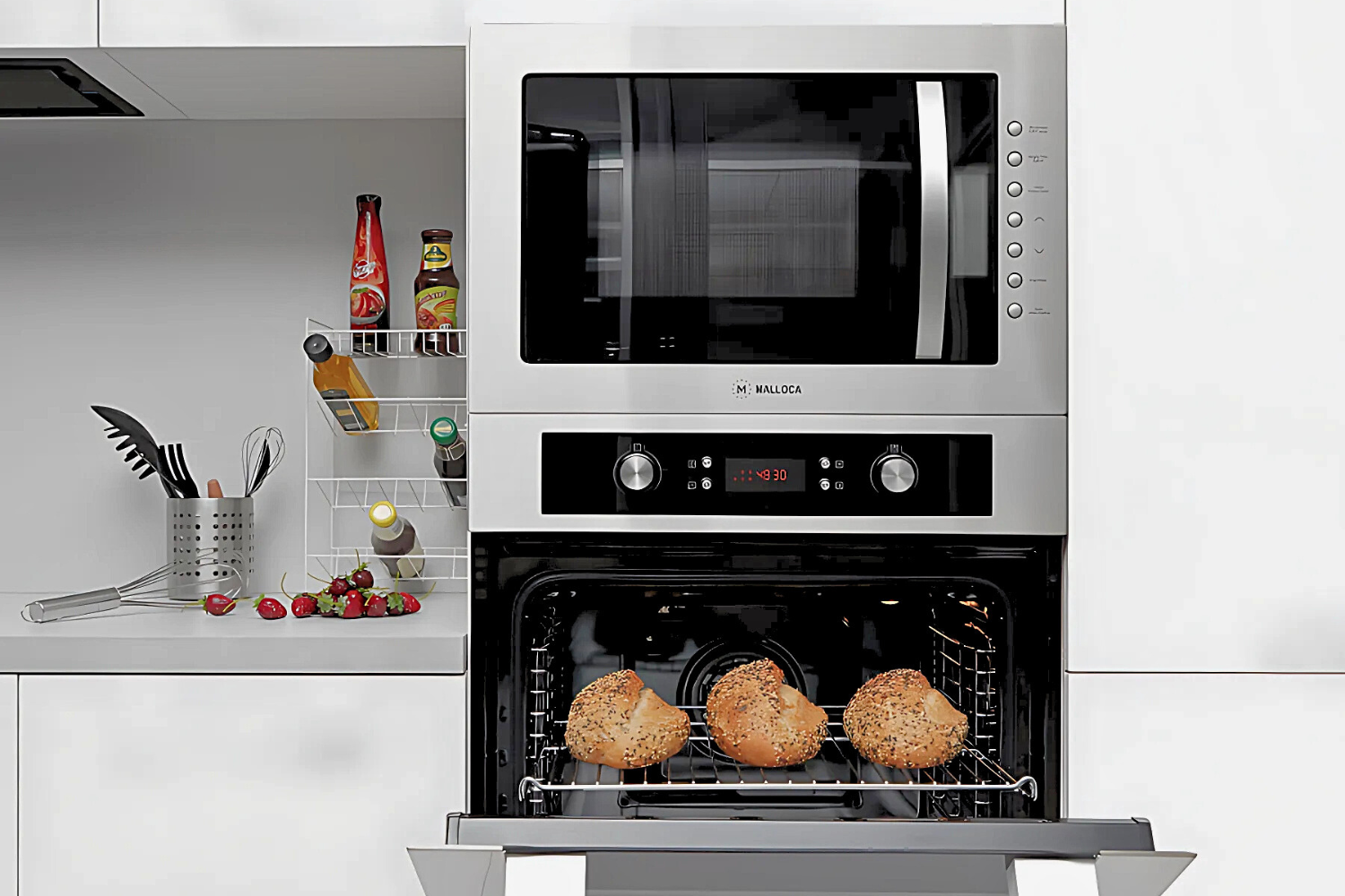 Lò Vi Sóng Có Nướng Malloca MW-927I | Lắp Âm 27 Lít