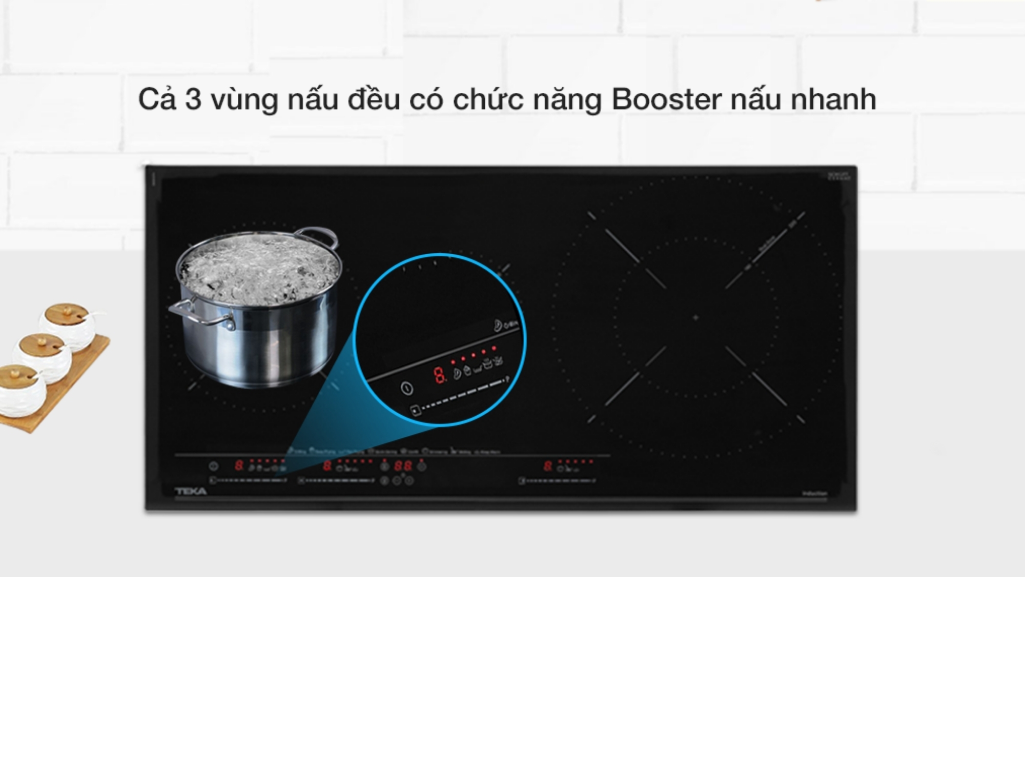 Bếp Từ Teka IZC 83620 MST BK | Lắp Âm 3 Vùng Nấu