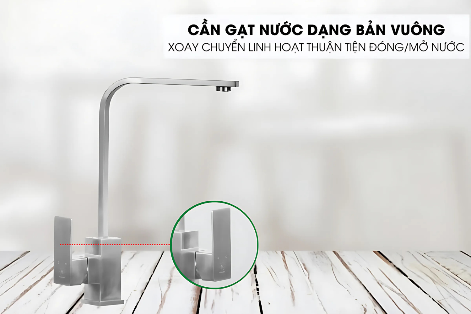 Vòi Rửa Bát Nóng Lạnh Malloca K536S | Inox 304