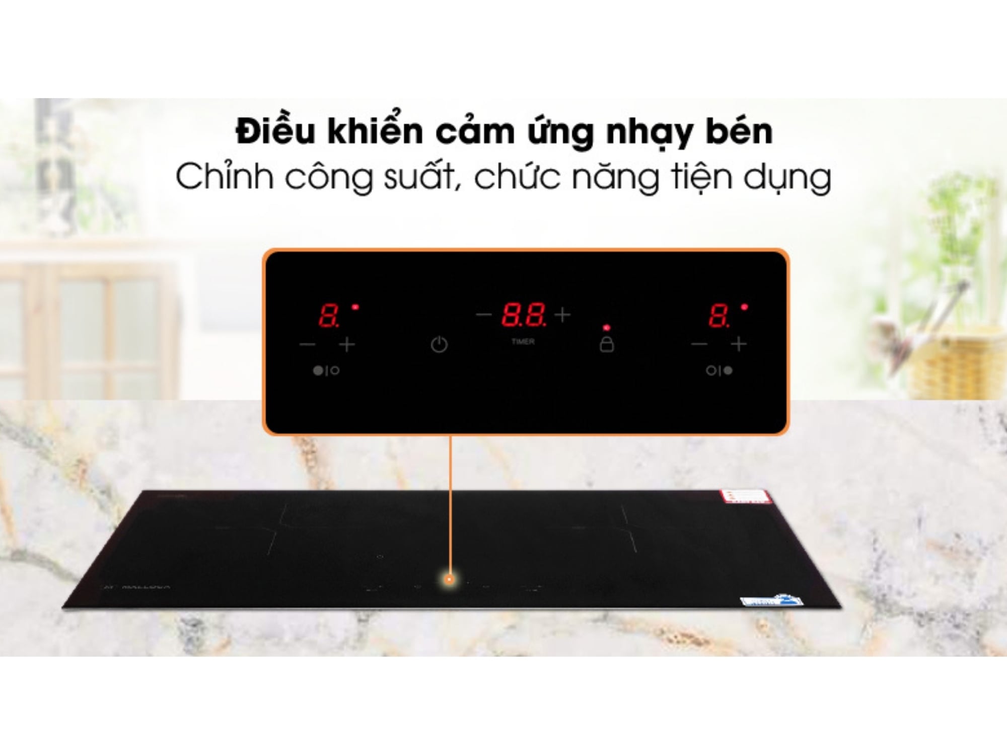 Bếp Từ Đôi Malloca MH-02I N | Lắp Âm 02 Vùng Nấu