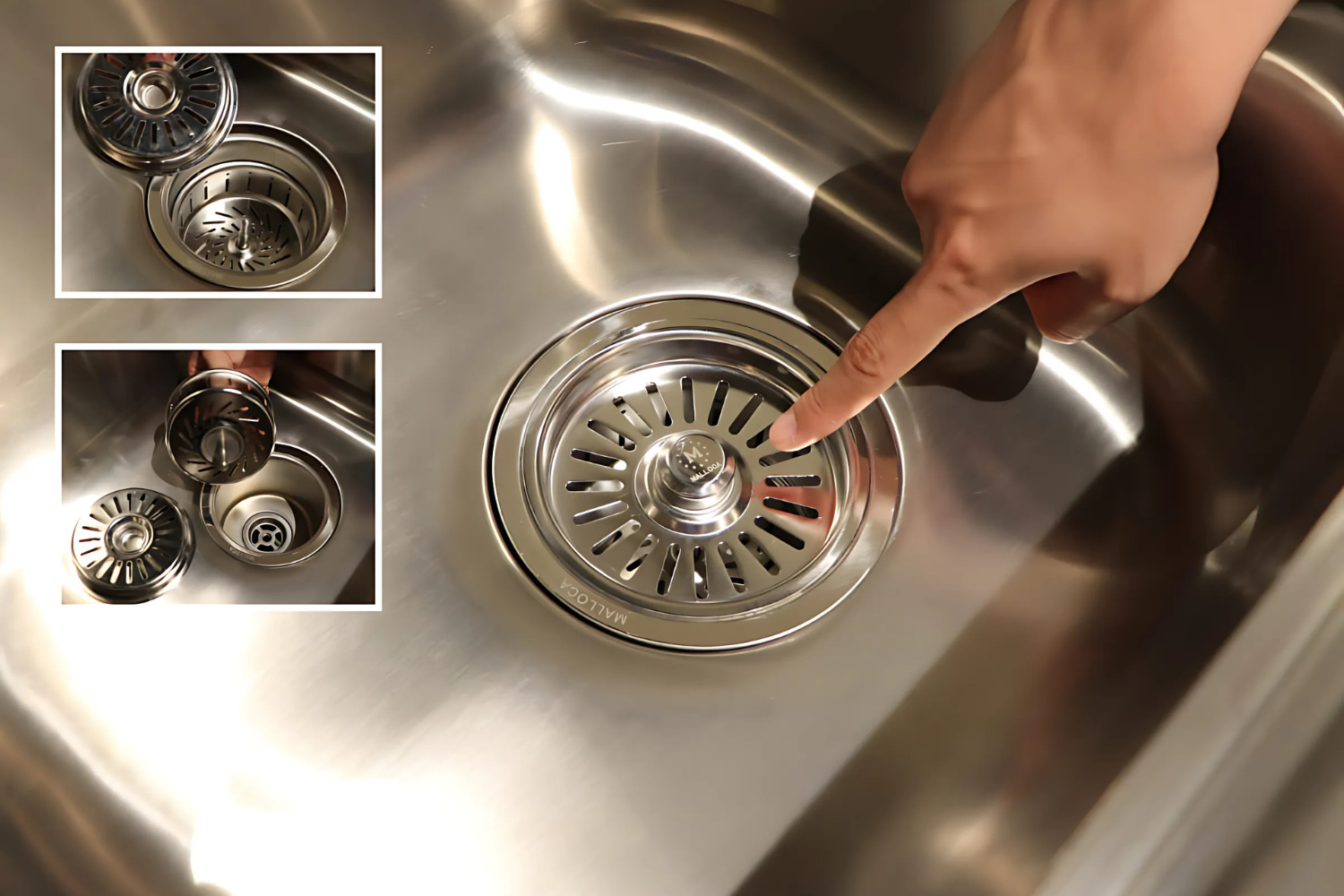 Máy Rửa Bát 2 Hố Inox 304 Malloca MS 8809 N