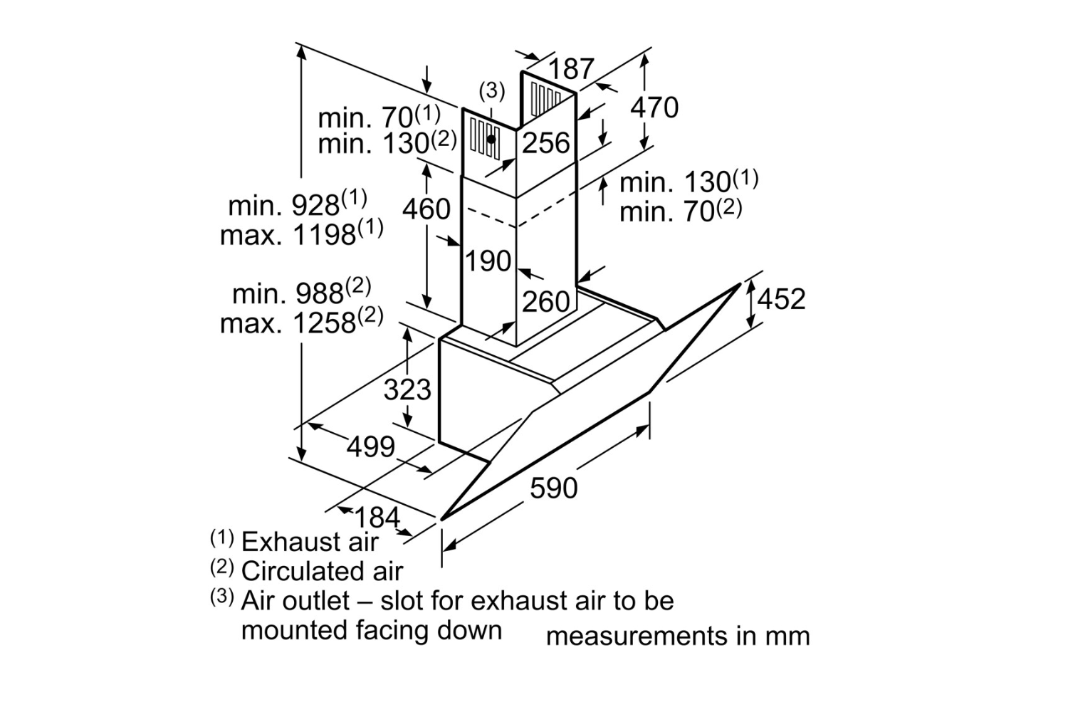 Máy Hút Mùi Bosch Mặt Kính Nghiêng DWK67CM60B Series 4