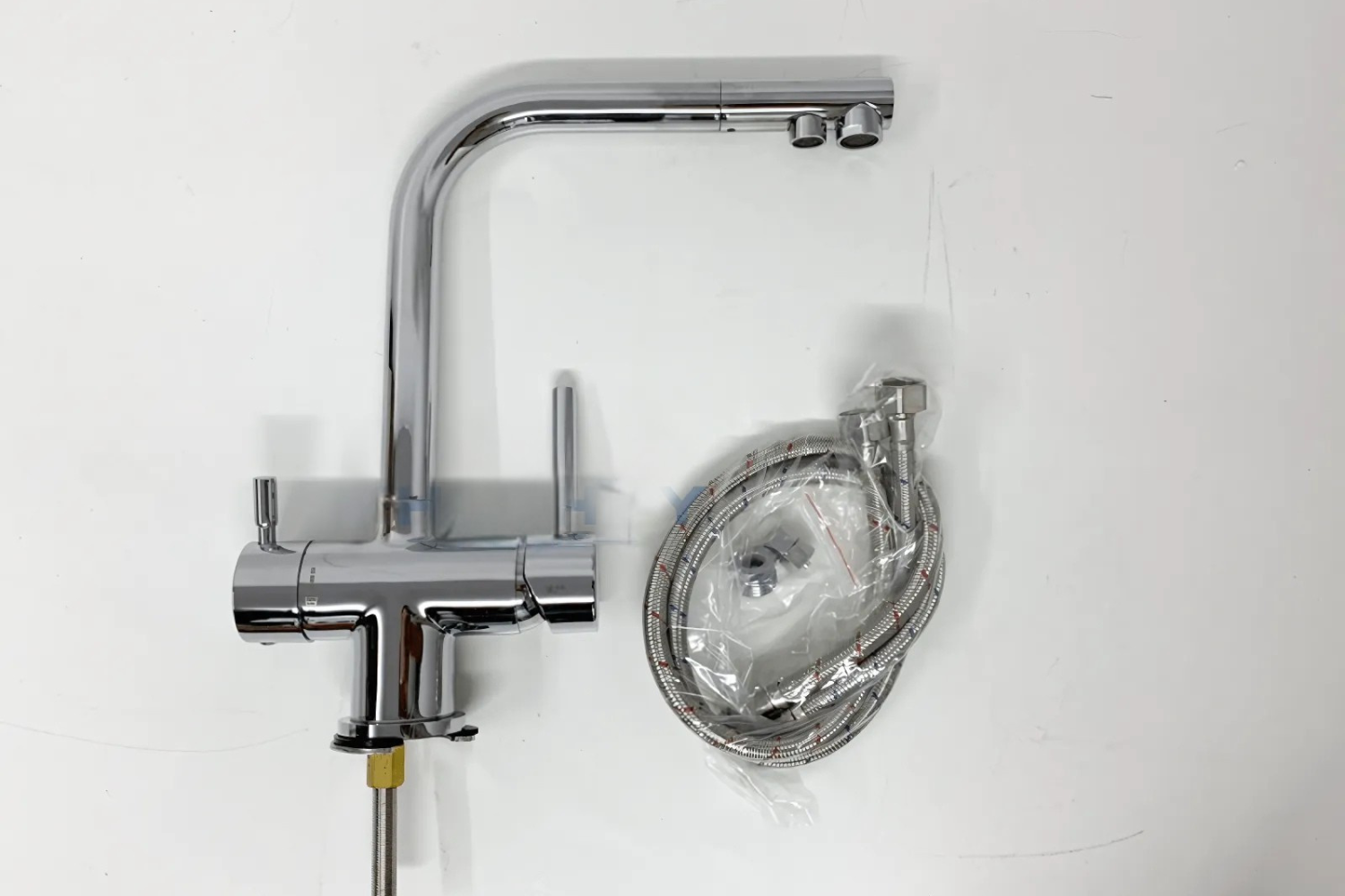 Vòi Rửa Bát 3 Đường Nước Hefele HT21-CH2F271 (577.55.210) | Đồng Thau Mạ Chrome