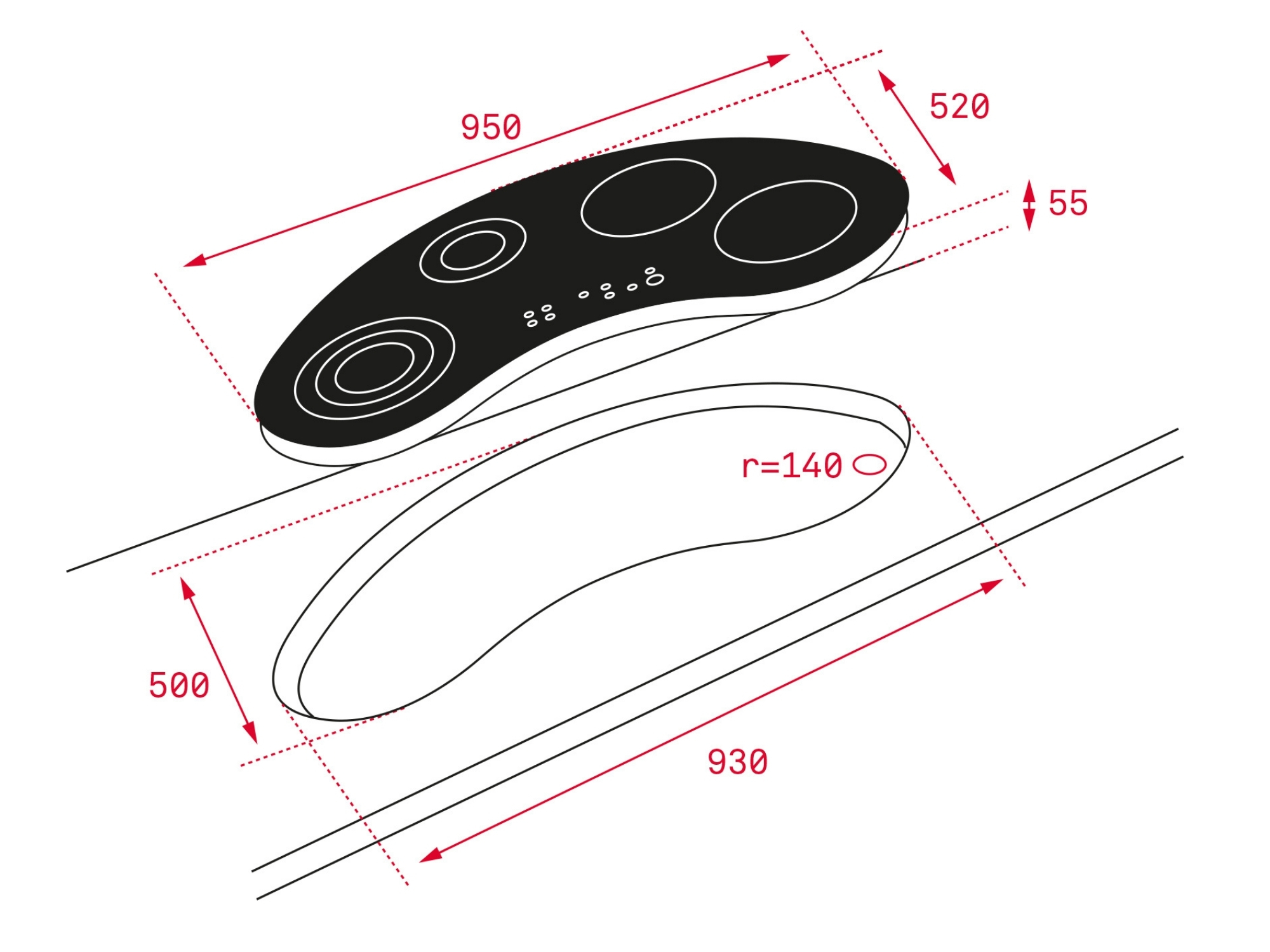 Bếp Từ Teka IRC 9430 KS | Lắp Âm Kết Hợp Vùng Nấu