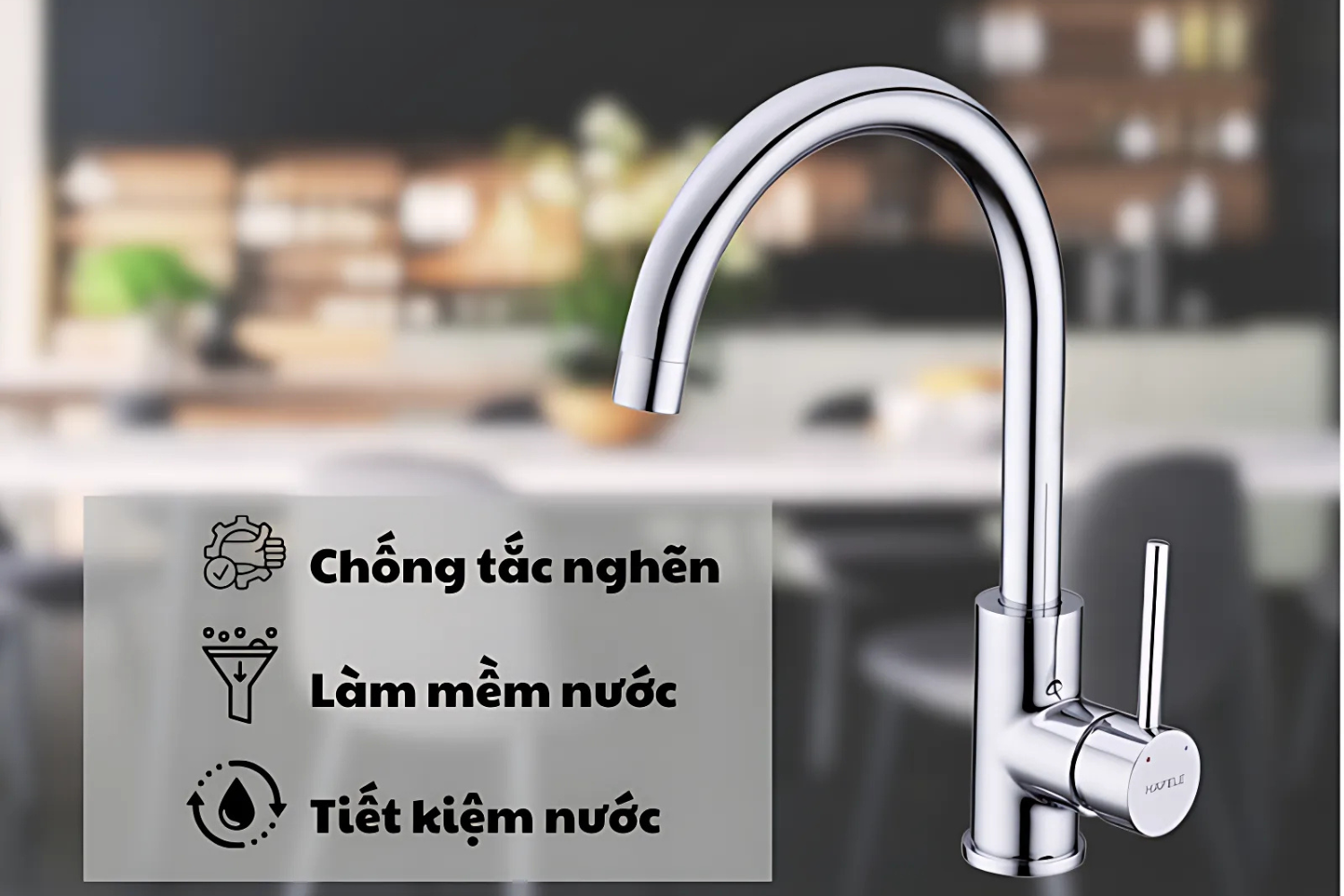 Vòi Rửa Bát Nóng Lạnh Hafele HT21-CH1F220C (577.55.240) | Đồng Thau Mạ Chrome