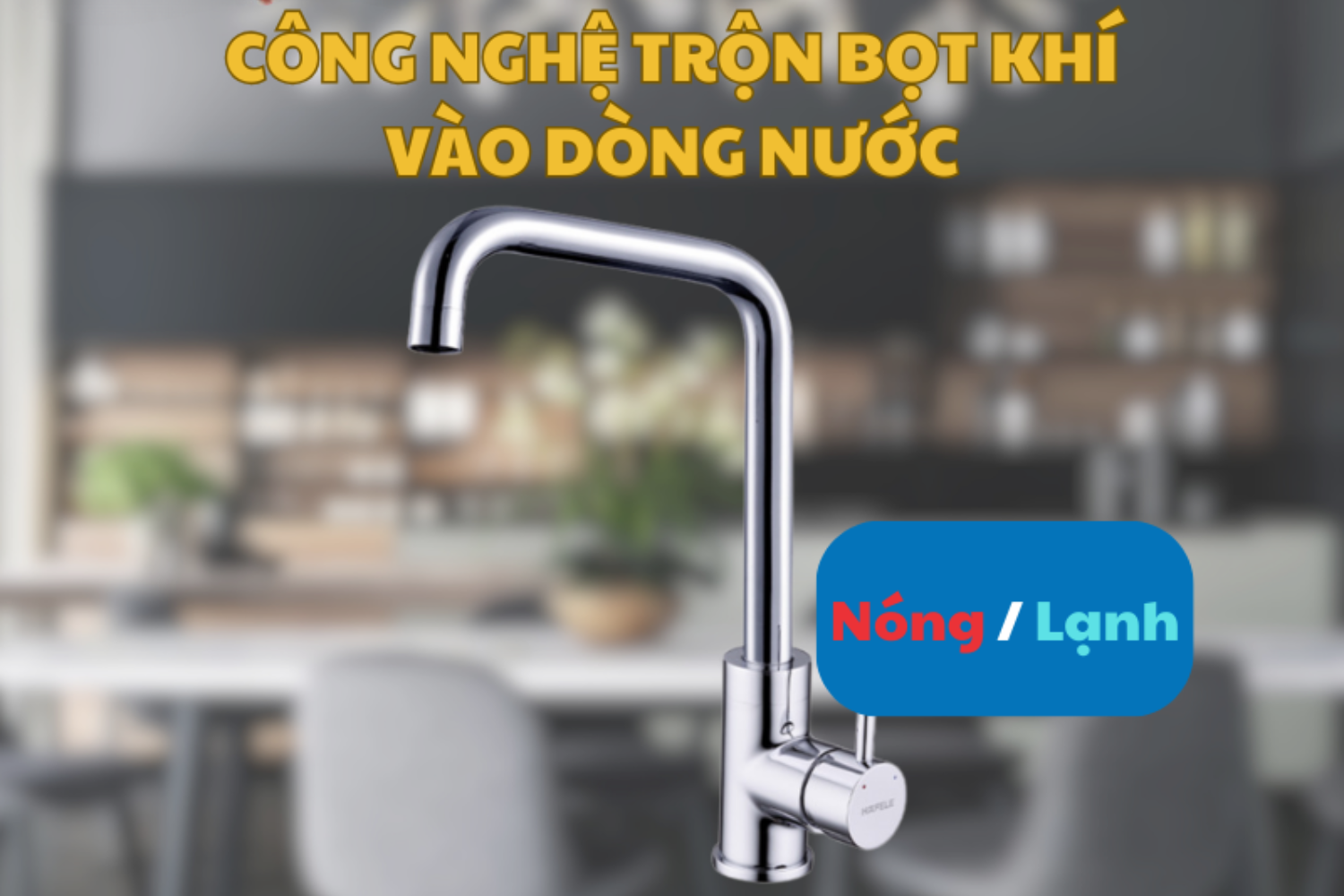 Vòi Rửa Chén Nóng Lạnh Hafele HT21-CH1F220U 577.55.250 | Đồng Thau Mạ Chrome