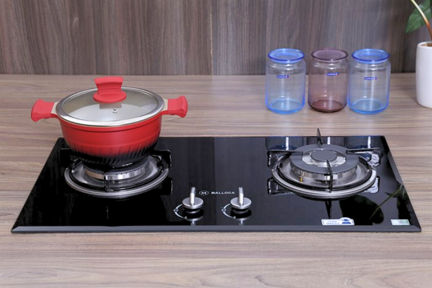 Bếp Gas Đôi Malloca GHG 732A - Bếp Âm 02 Vùng Nấu