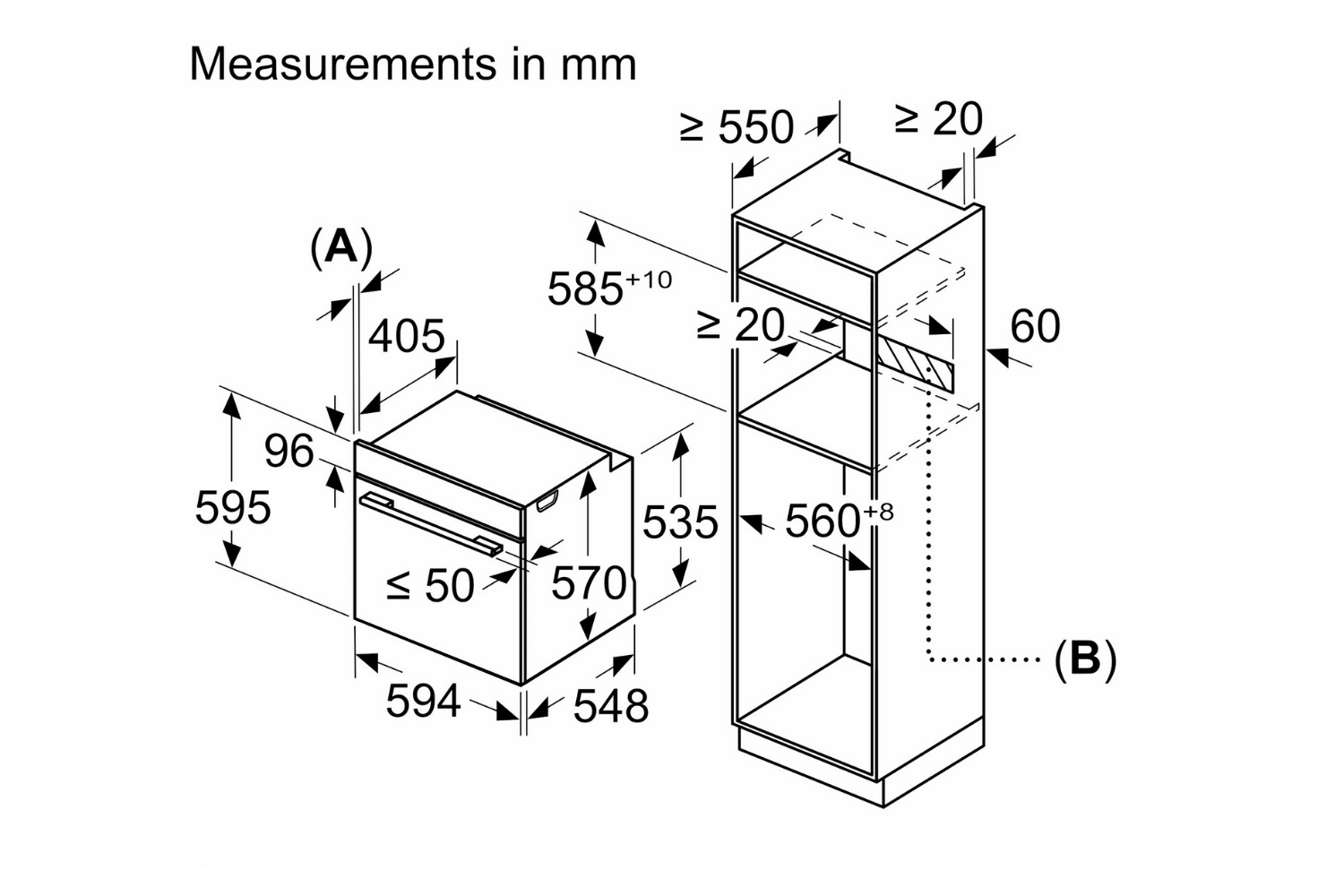Lò Nướng Bosch HBA5360BL0K Serie 6 | Lắp Âm 71 Lít