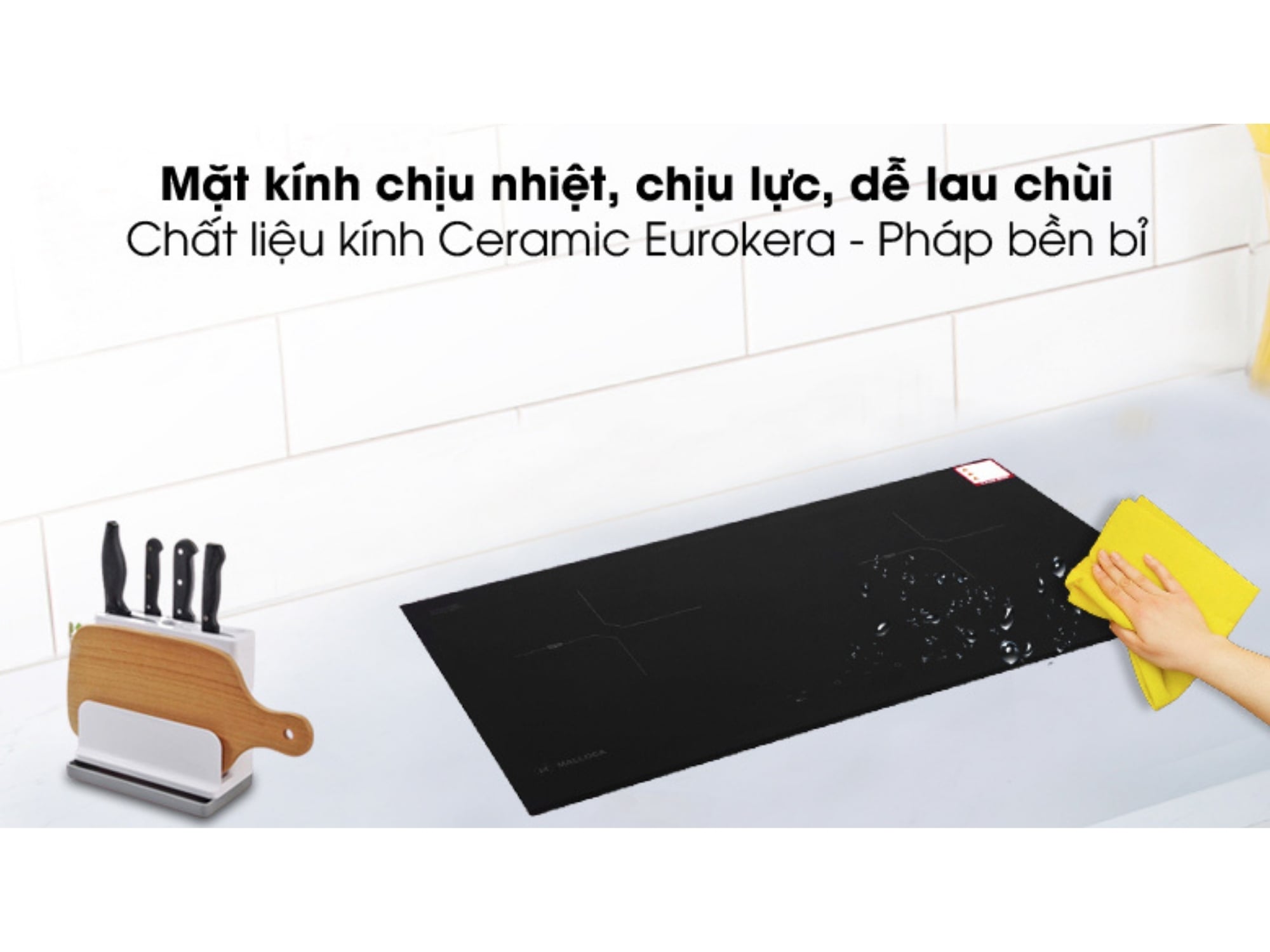 Bếp Từ Đôi Malloca MH-02I N | Lắp Âm 02 Vùng Nấu
