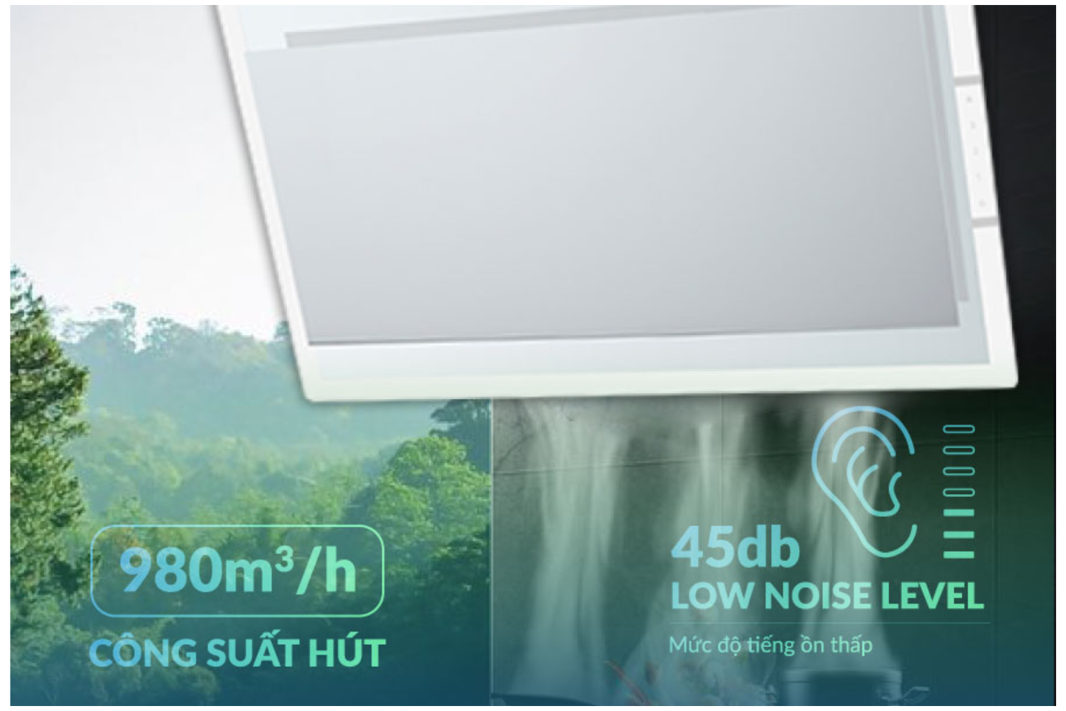 Hút mùi gắn tường Eurosun EH-70CN78W | 70 cm