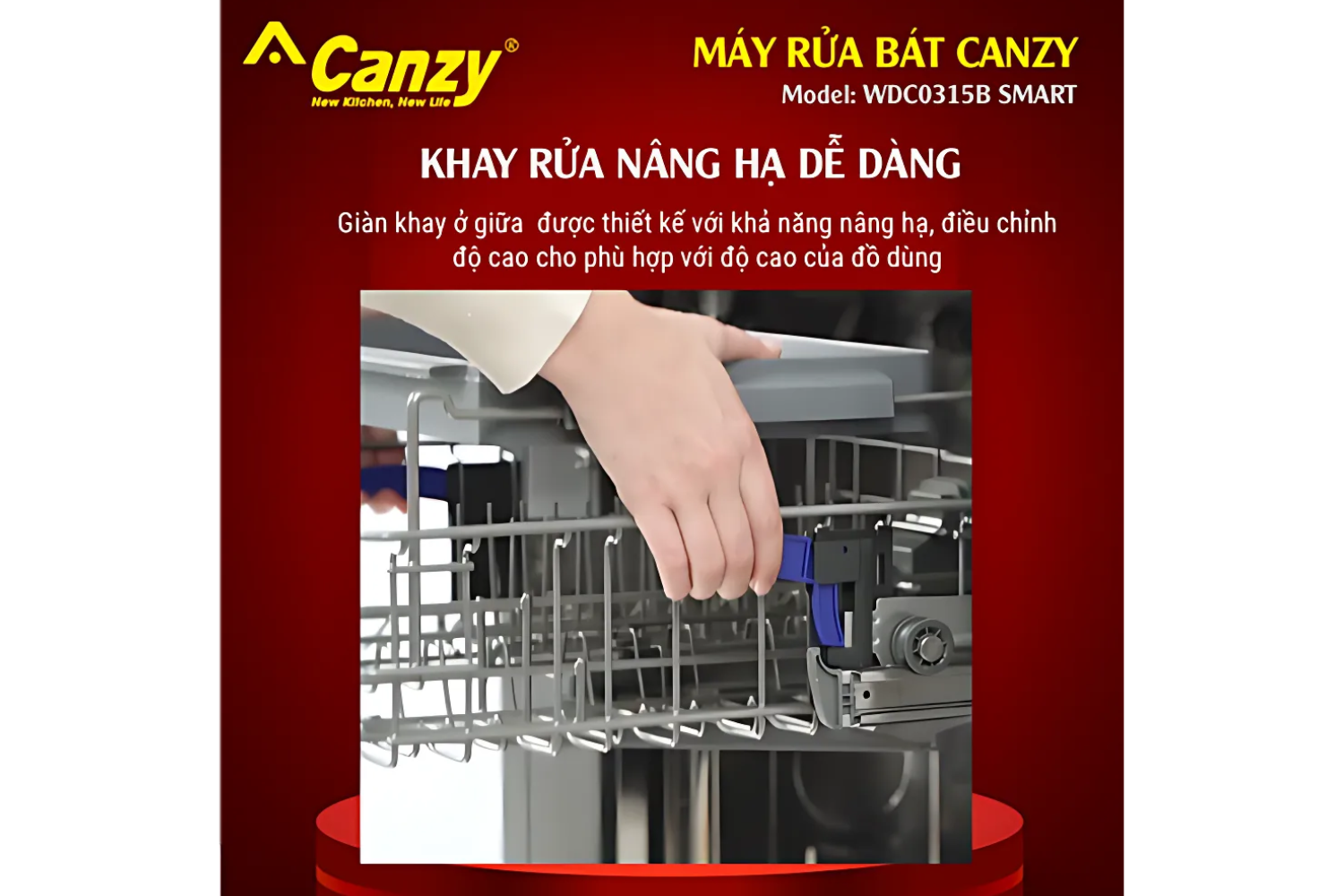 Máy Rửa Bát Độc Lập/Lắp Âm Canzy CZ WDC0315B SMART