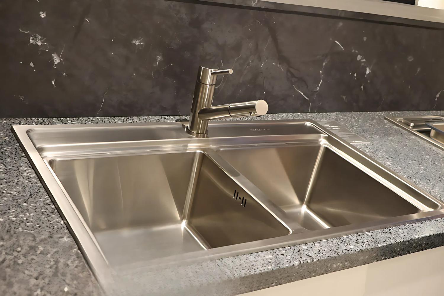 Máy Rửa Bát 2 Hố Inox 304 Malloca MS 8812