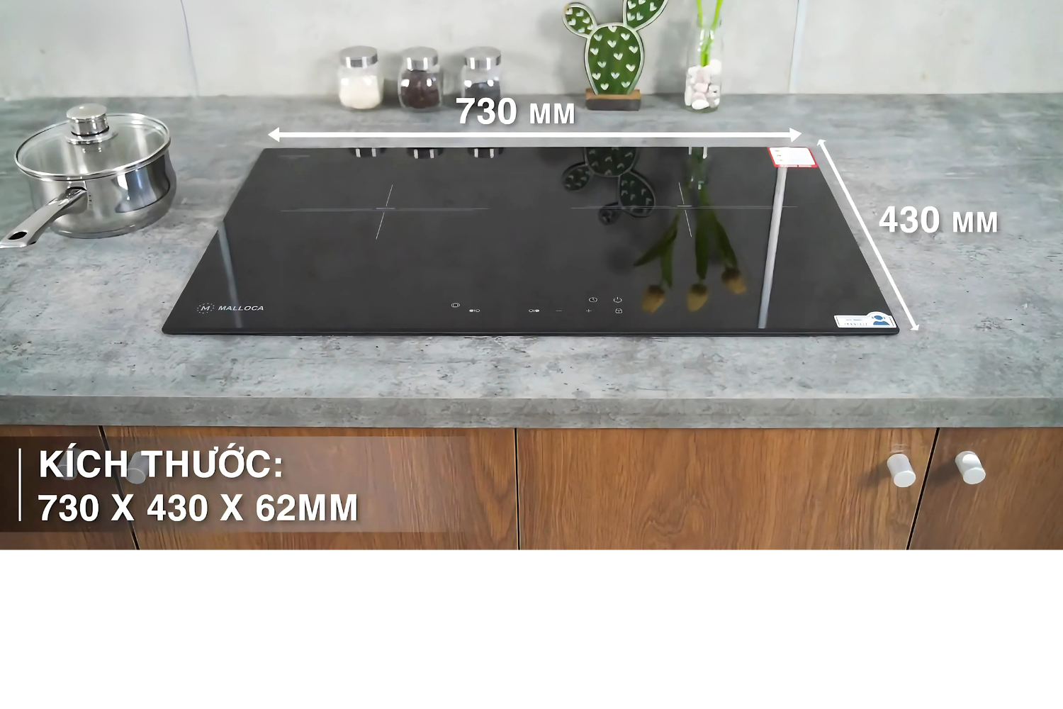 Bếp Từ Hồng Ngoại Malloca MH-732 EIR | Lắp Âm 01 Điện - 01 Từ