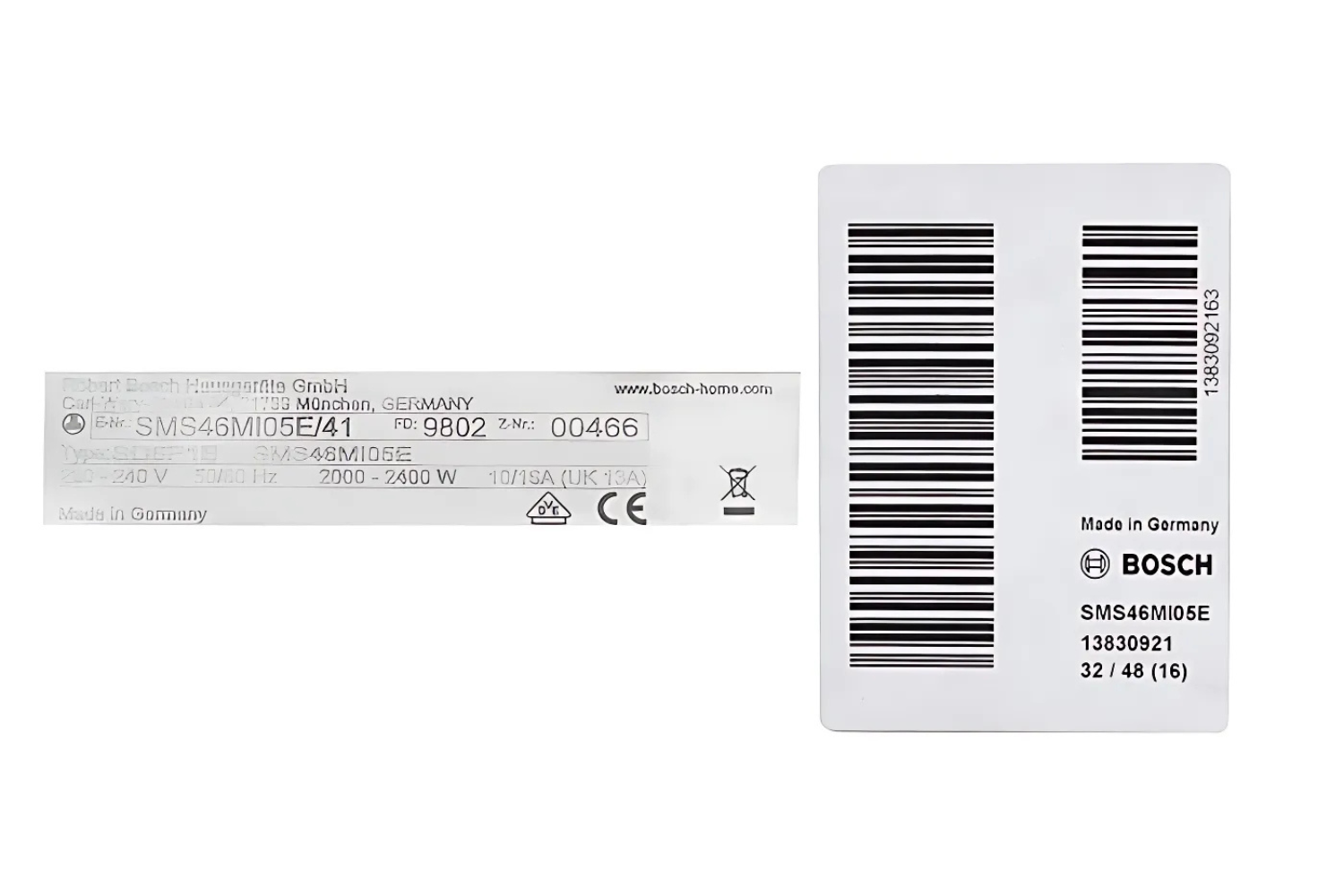 Máy Rửa Bát Độc Lập Bosch SMS46MI05E Series 4