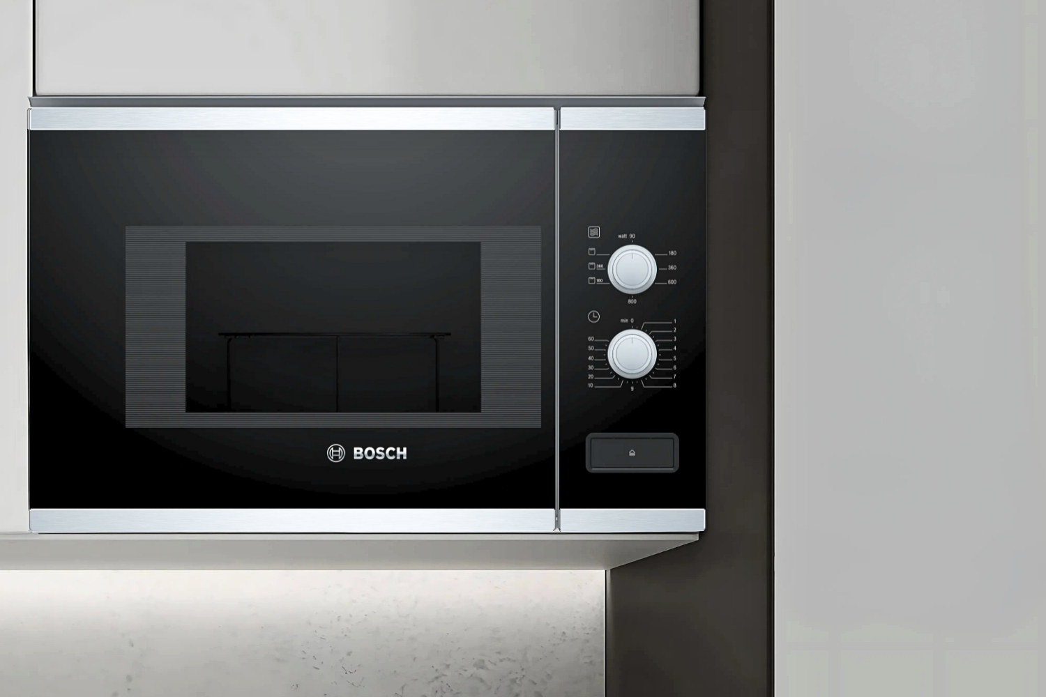 Lò Vi Sóng Có Nướng Bosch BEL520MS0K Series 4 | Dung Tích 20L Lắp Âm