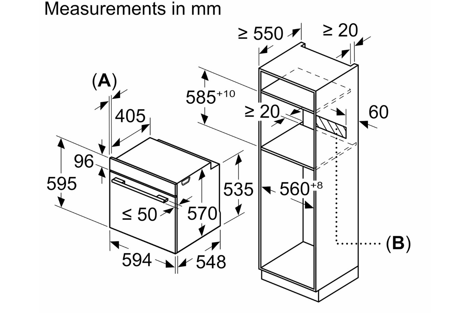 Lò Nướng Bosch HBA534BS0A Series 4 | Lắp Âm 71 Lít