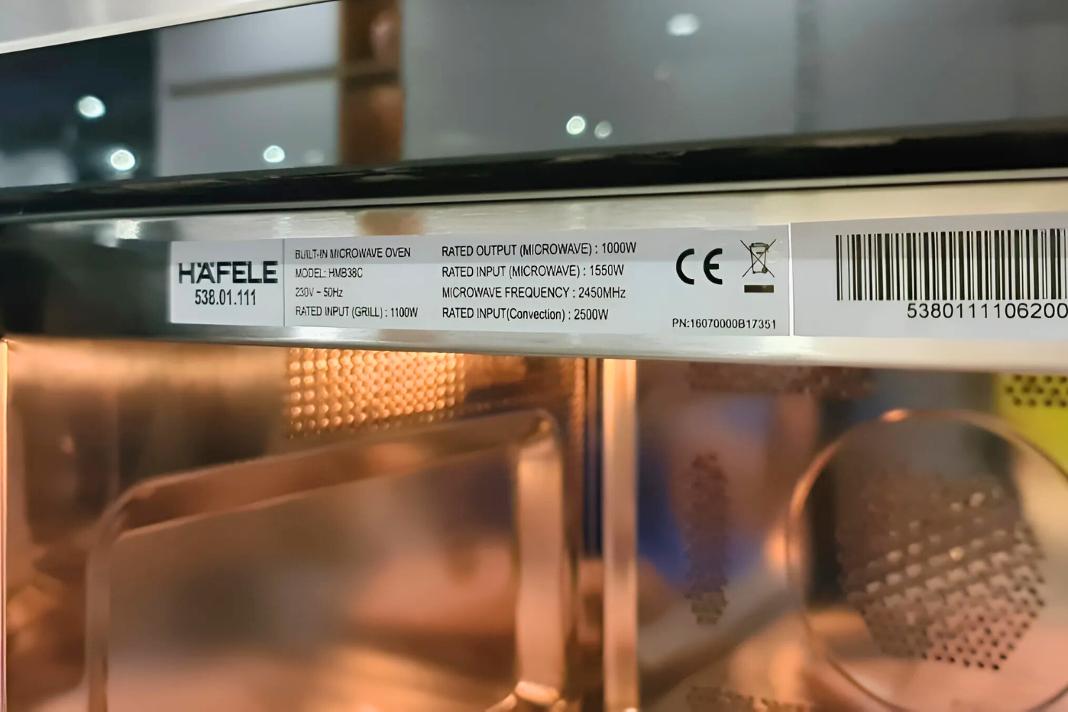 Lò Vi Sóng Có Nướng Hafele HM-B38C (538.01.111) | Lắp Âm 32 Lít