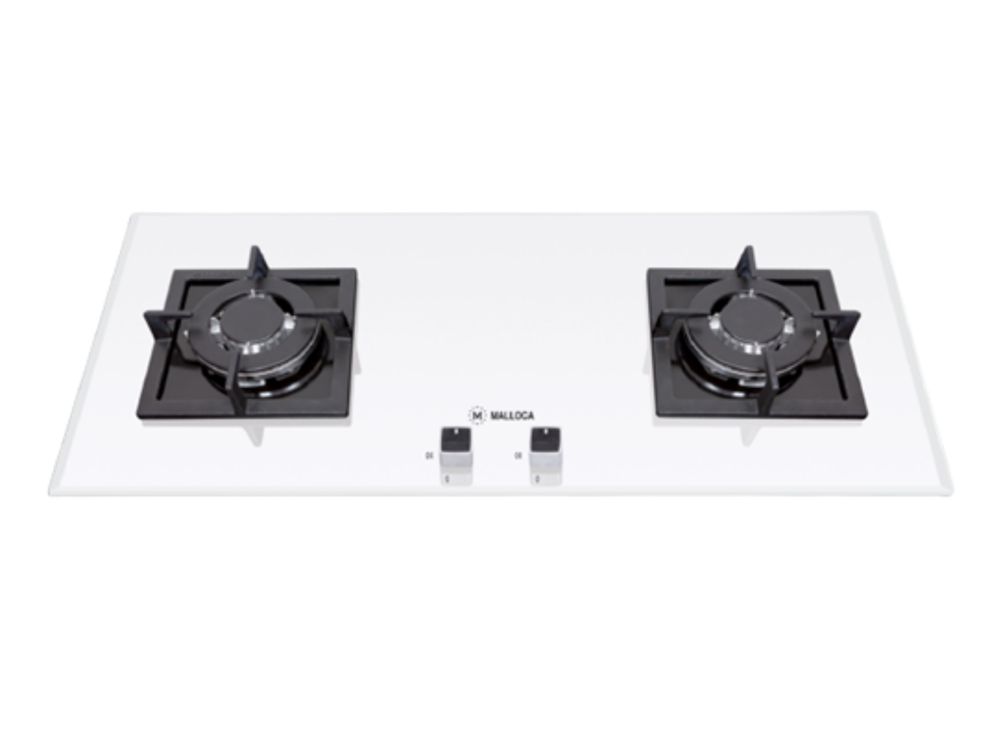 Bếp Gas Malloca AS 9502W (Màu Trắng) - Bếp Âm 02 Vùng Nấu