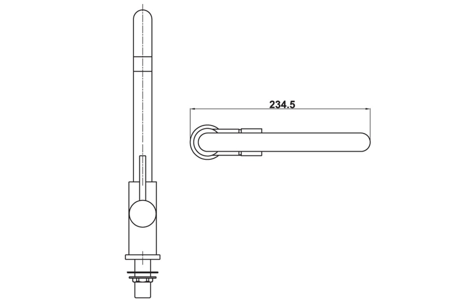 Vòi Rửa Chén Nóng Lạnh Hafele HT21-CH1F220U 577.55.250 | Đồng Thau Mạ Chrome