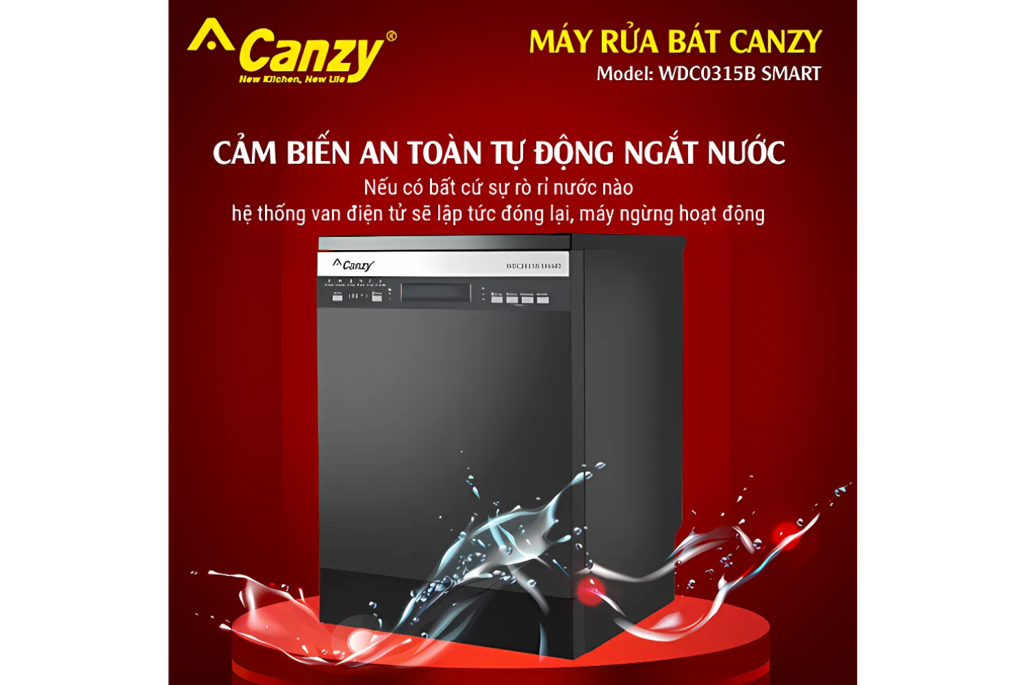 Máy Rửa Bát Độc Lập/Lắp Âm Canzy CZ WDC0315B SMART