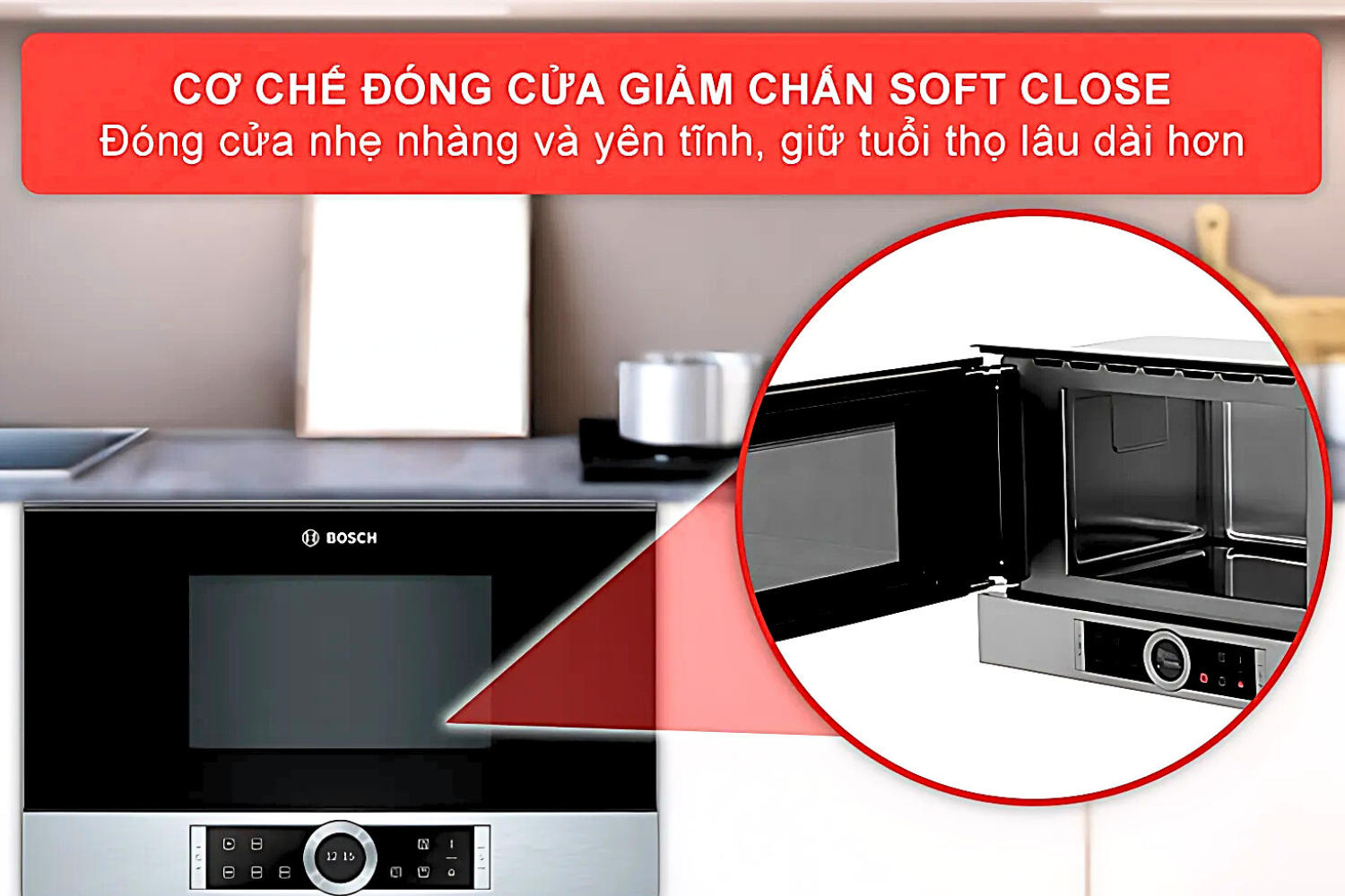 Lò Vi Sóng Không Đĩa Quay Bosch BFL634GS1B Series 8 | Khoang Lò 21 Lít