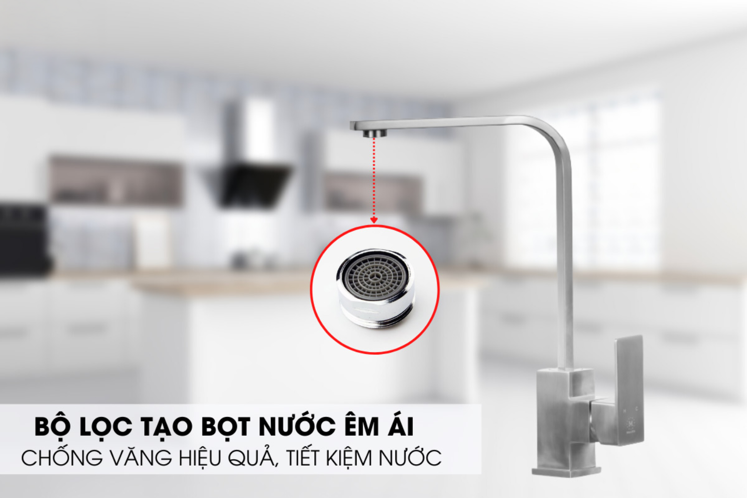 Vòi Rửa Bát Nóng Lạnh Malloca K536S | Inox 304