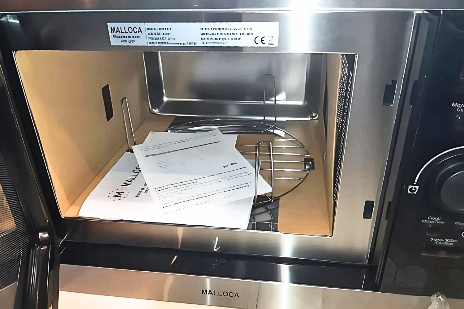 Lò Vi Sóng Có Nướng Malloca MW 927S | Lắp Âm 27 Lít