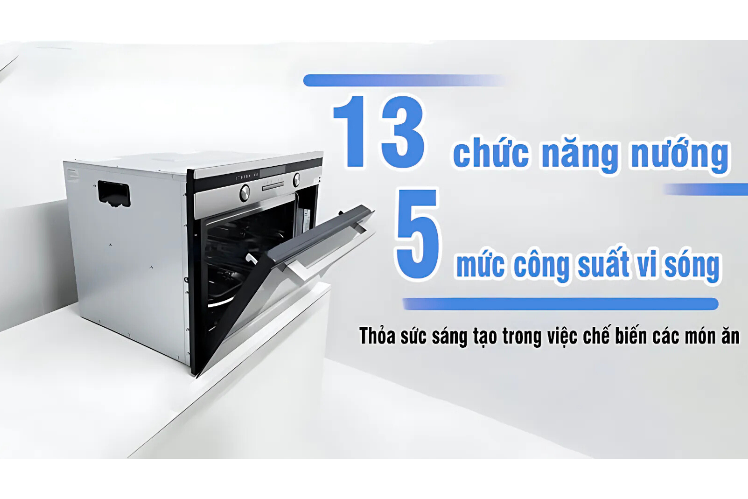 Lò Nướng Vi Sóng Malloca MW-944TF | Lắp Âm 44 Lít