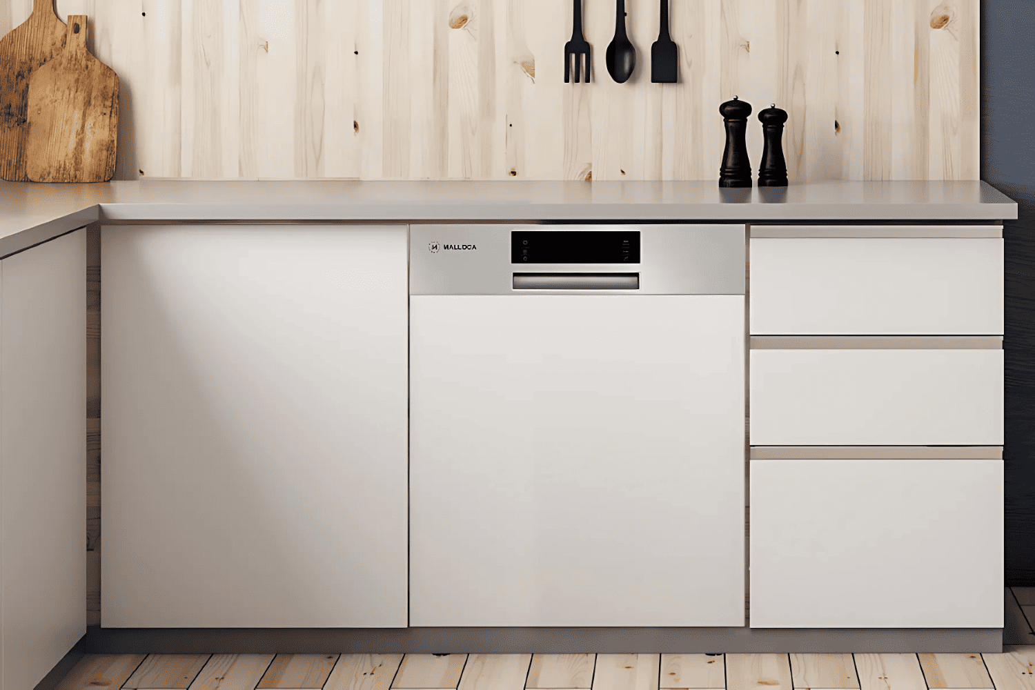 Máy Rửa Chén Âm Bán Phần Malloca MDW14-S08SI