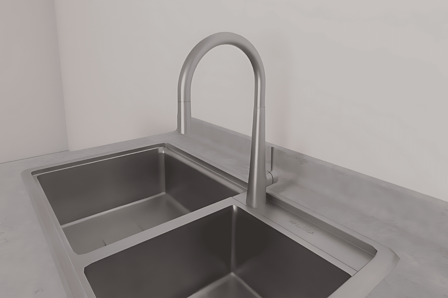 Vòi Rửa Bát Nóng Lạnh Dây Rút Malloca K095-SS | Inox 304