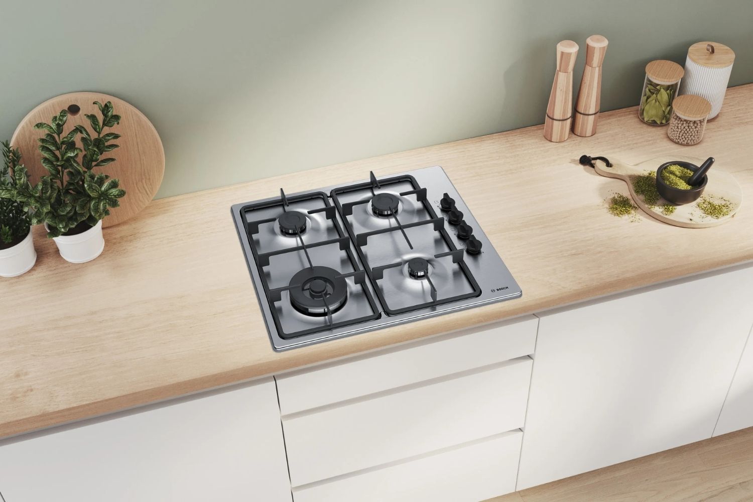 Bếp Gas Bosch PBH6B5B60 - Bếp Âm 04 Vùng Nấu