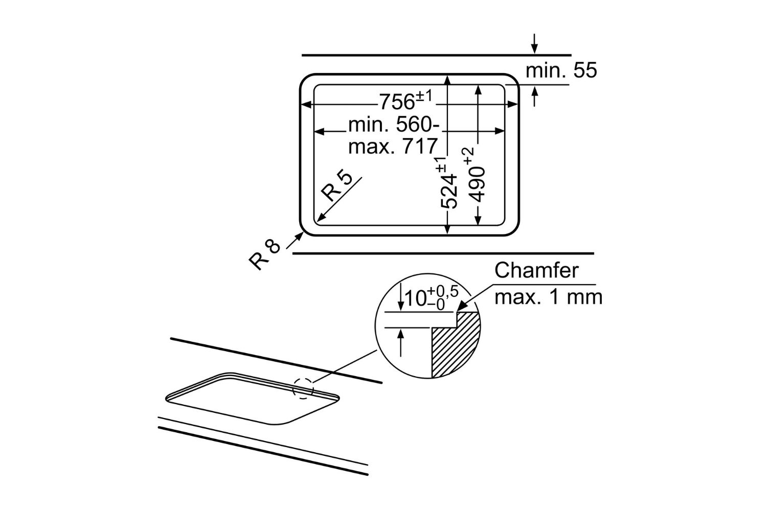 Bếp Gas Bosch PPQ7A6B90 - Bếp Âm 05 Vùng Nấu